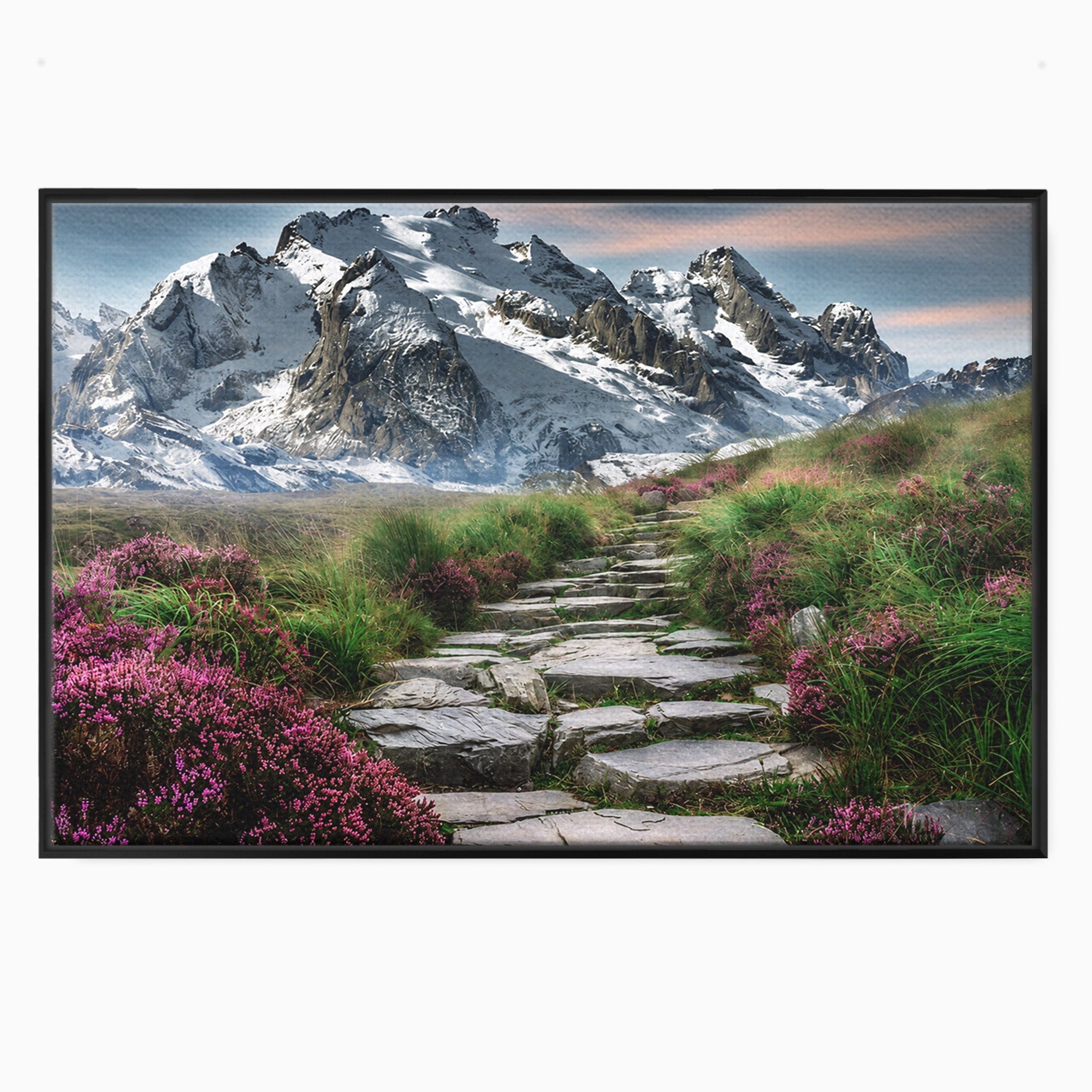 Tablou Canvas Premium LuxCanva® A1760, Poteca Montană, Munti, Poteca, Peisaj, Natura, Living, Culori Vibrante