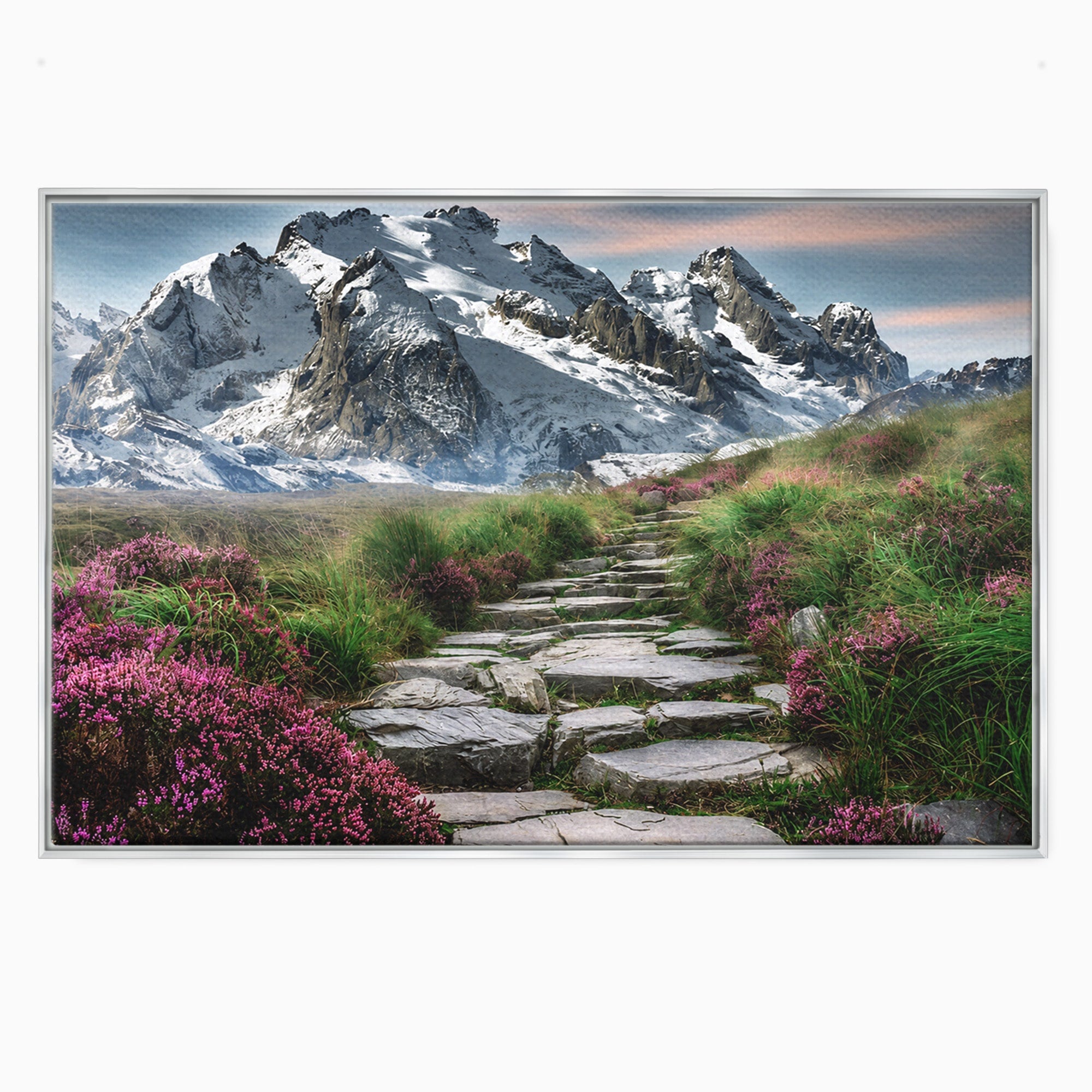 Tablou Canvas Premium LuxCanva® A1760, Poteca Montană, Munti, Poteca, Peisaj, Natura, Living, Culori Vibrante