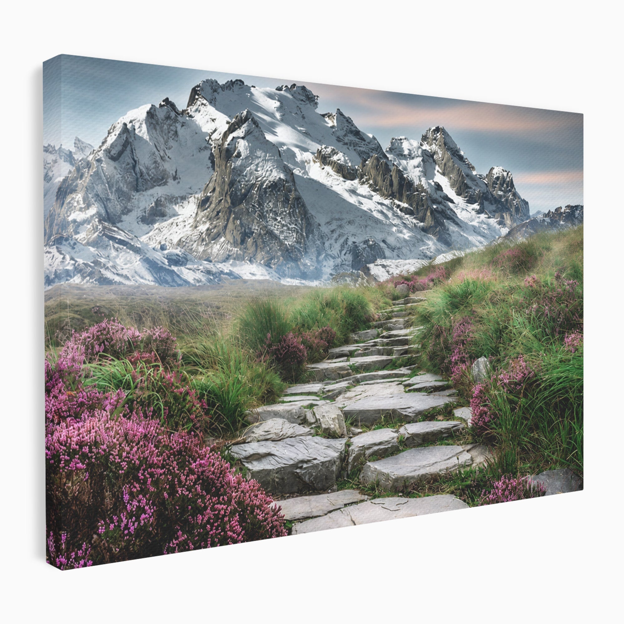 Tablou Canvas Premium LuxCanva® A1760, Poteca Montană, Munti, Poteca, Peisaj, Natura, Living, Culori Vibrante