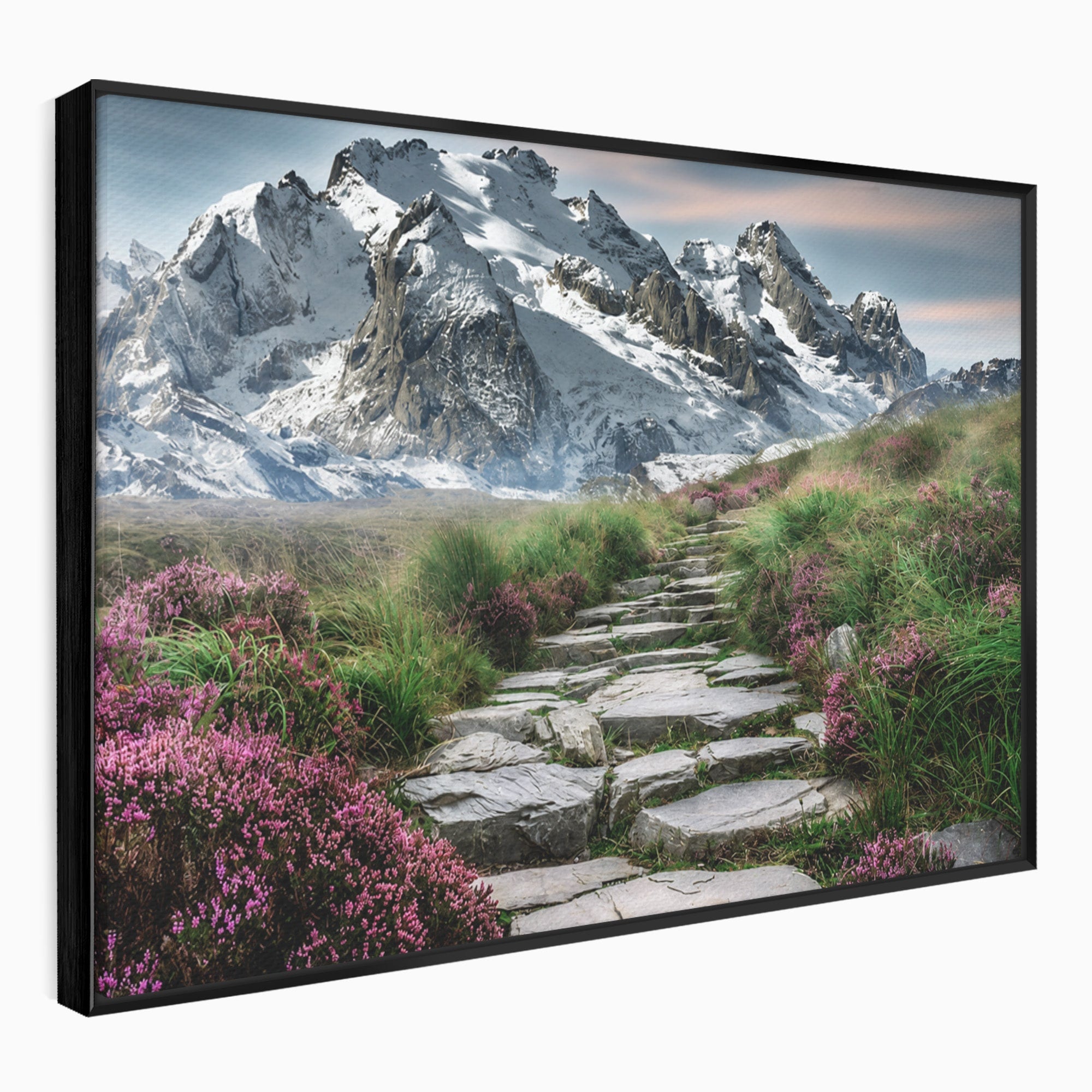 Tablou Canvas Premium LuxCanva® A1760, Poteca Montană, Munti, Poteca, Peisaj, Natura, Living, Culori Vibrante