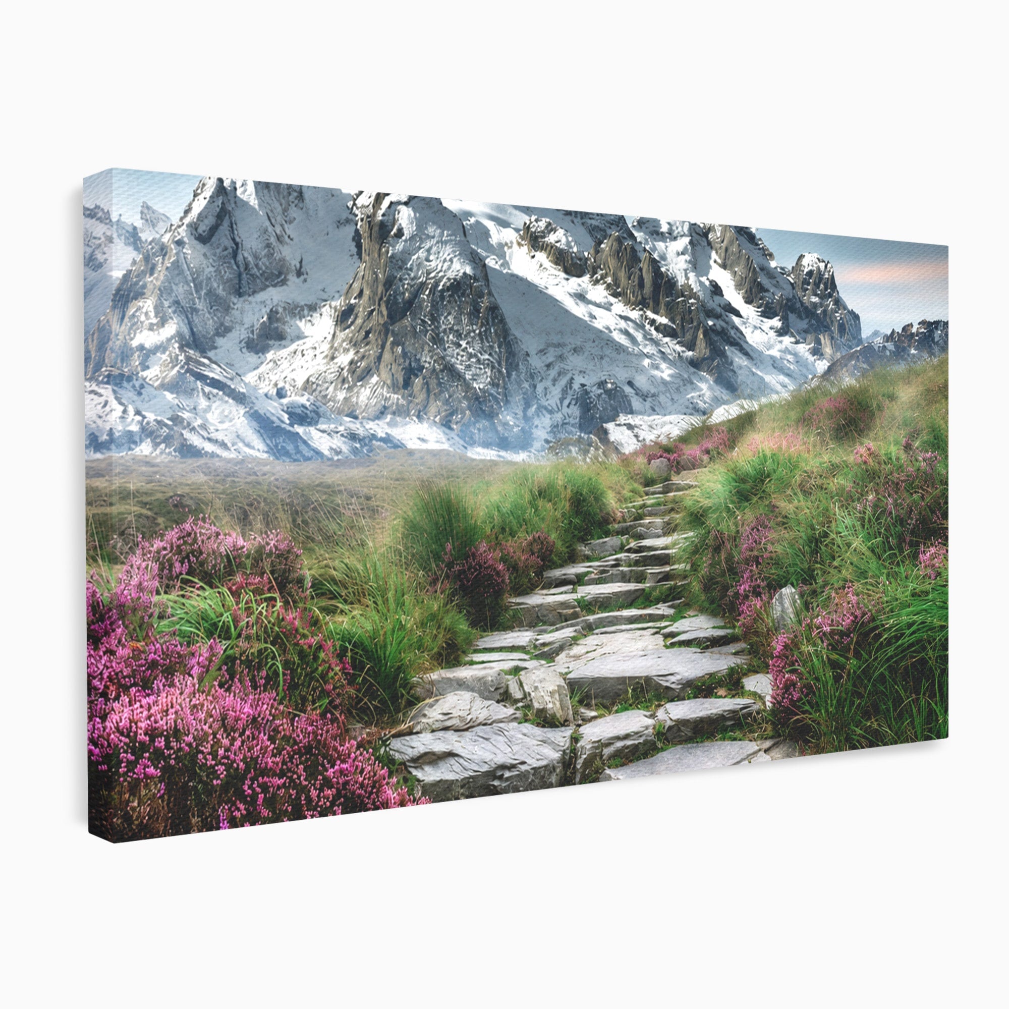 Tablou Canvas Premium LuxCanva® A1760, Poteca Montană, Munti, Poteca, Peisaj, Natura, Living, Culori Vibrante