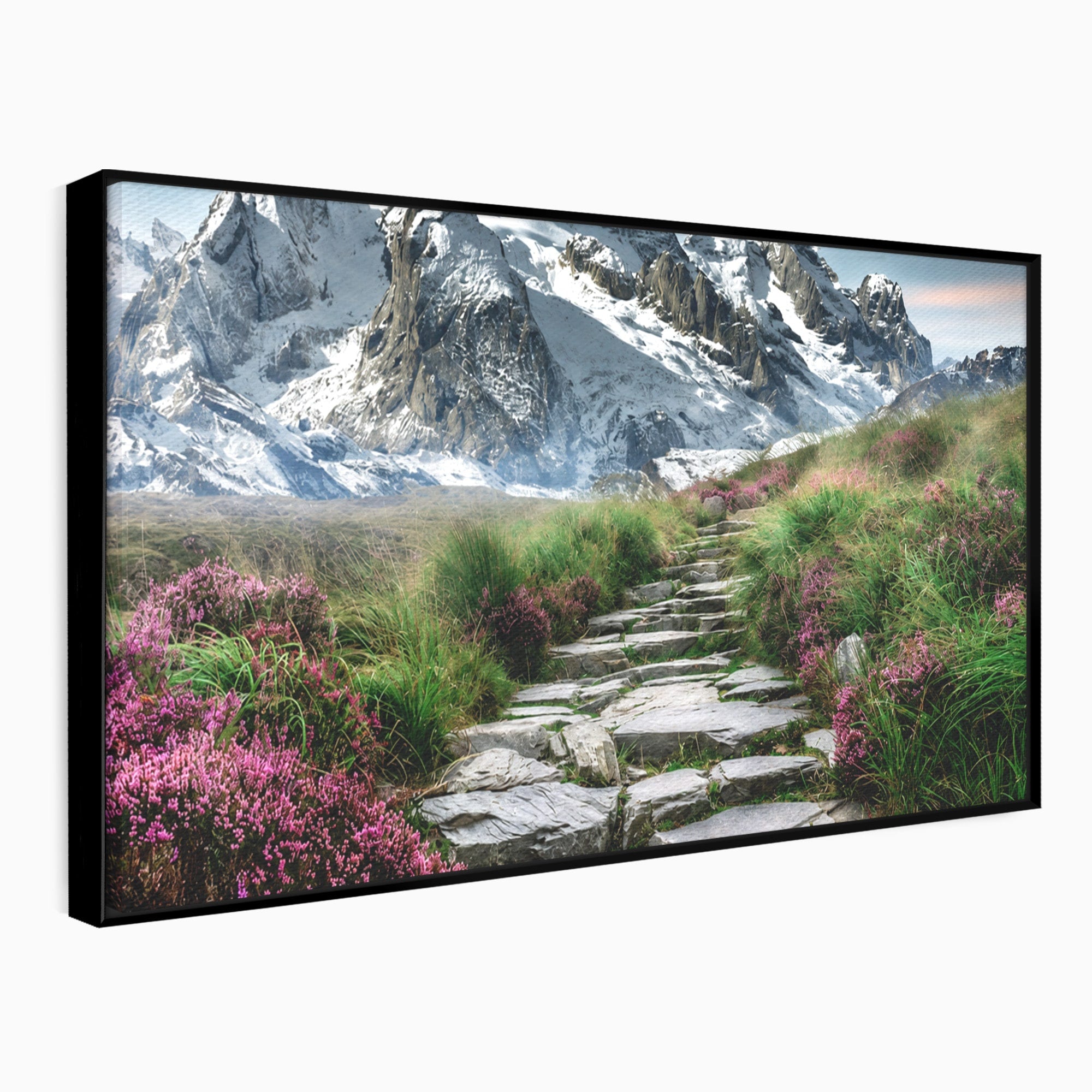 Tablou Canvas Premium LuxCanva® A1760, Poteca Montană, Munti, Poteca, Peisaj, Natura, Living, Culori Vibrante