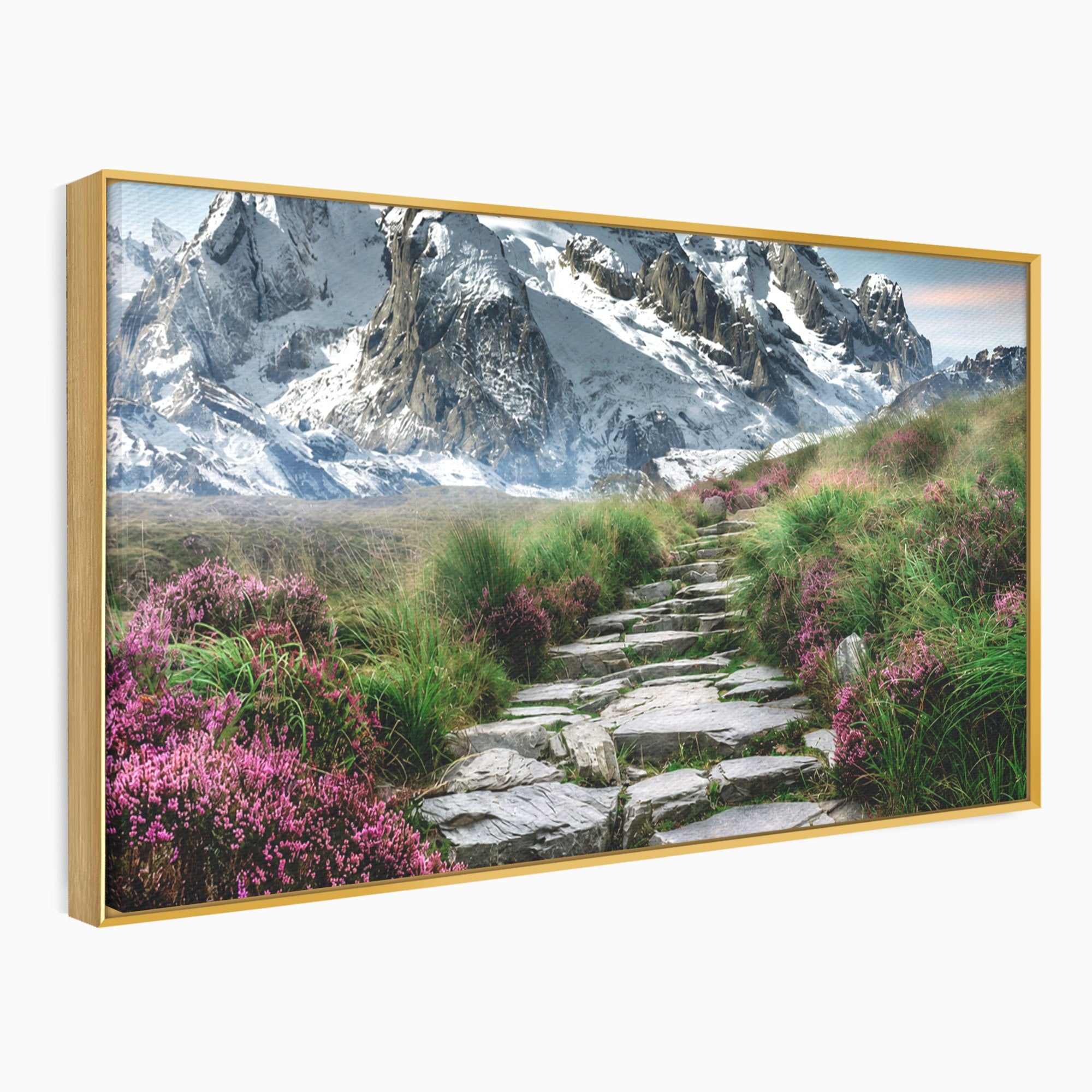 Tablou Canvas Premium LuxCanva® A1760, Poteca Montană, Munti, Poteca, Peisaj, Natura, Living, Culori Vibrante