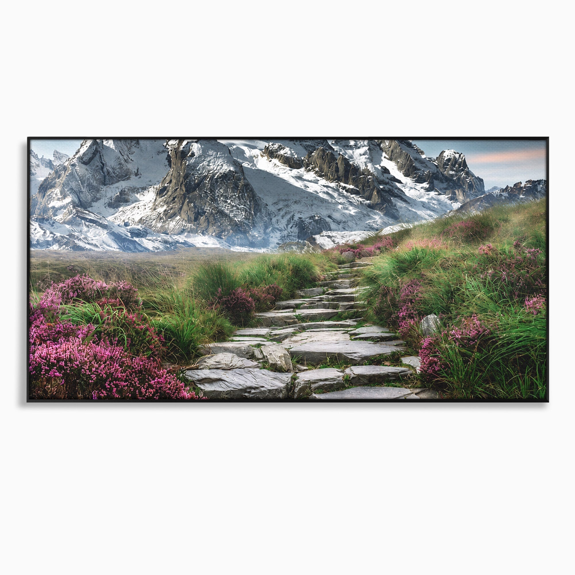 Tablou Canvas Premium LuxCanva® A1760, Poteca Montană, Munti, Poteca, Peisaj, Natura, Living, Culori Vibrante