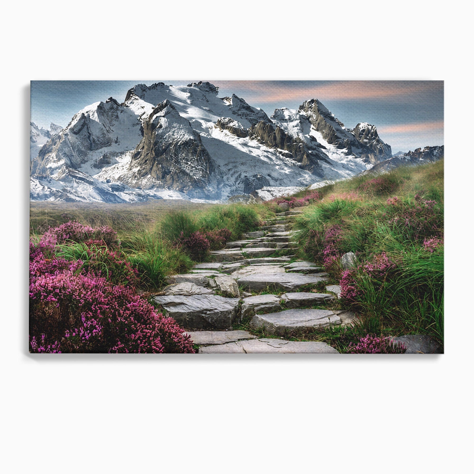 Tablou Canvas Premium LuxCanva® A1760, Poteca Montană, Munti, Poteca, Peisaj, Natura, Living, Culori Vibrante