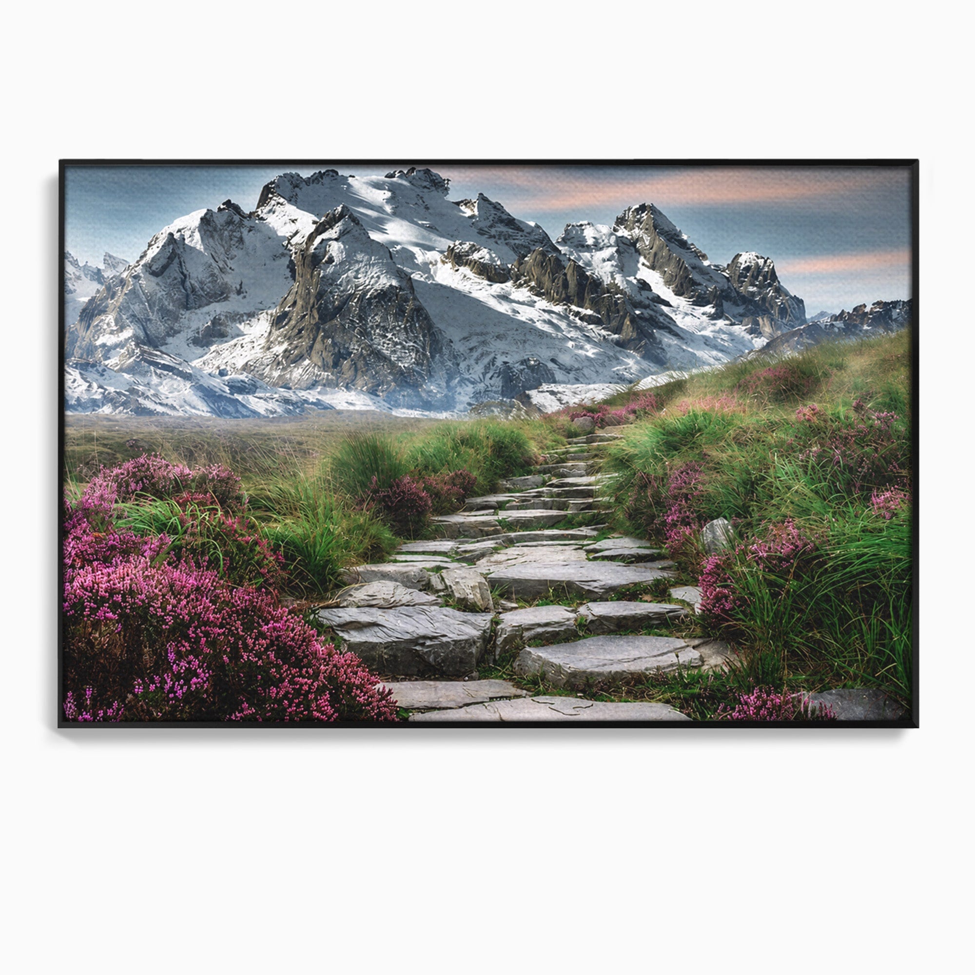 Tablou Canvas Premium LuxCanva® A1760, Poteca Montană, Munti, Poteca, Peisaj, Natura, Living, Culori Vibrante