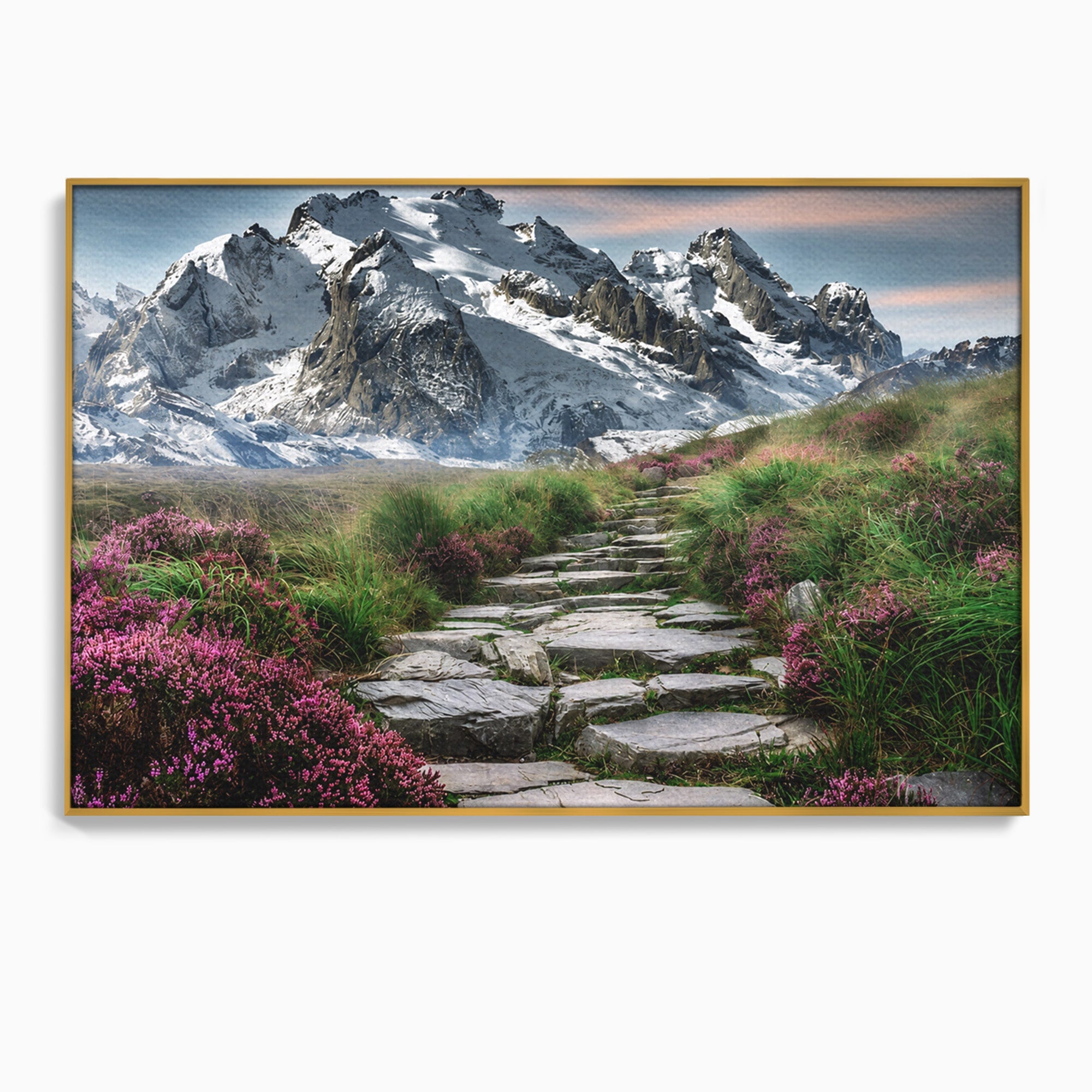 Tablou Canvas Premium LuxCanva® A1760, Poteca Montană, Munti, Poteca, Peisaj, Natura, Living, Culori Vibrante