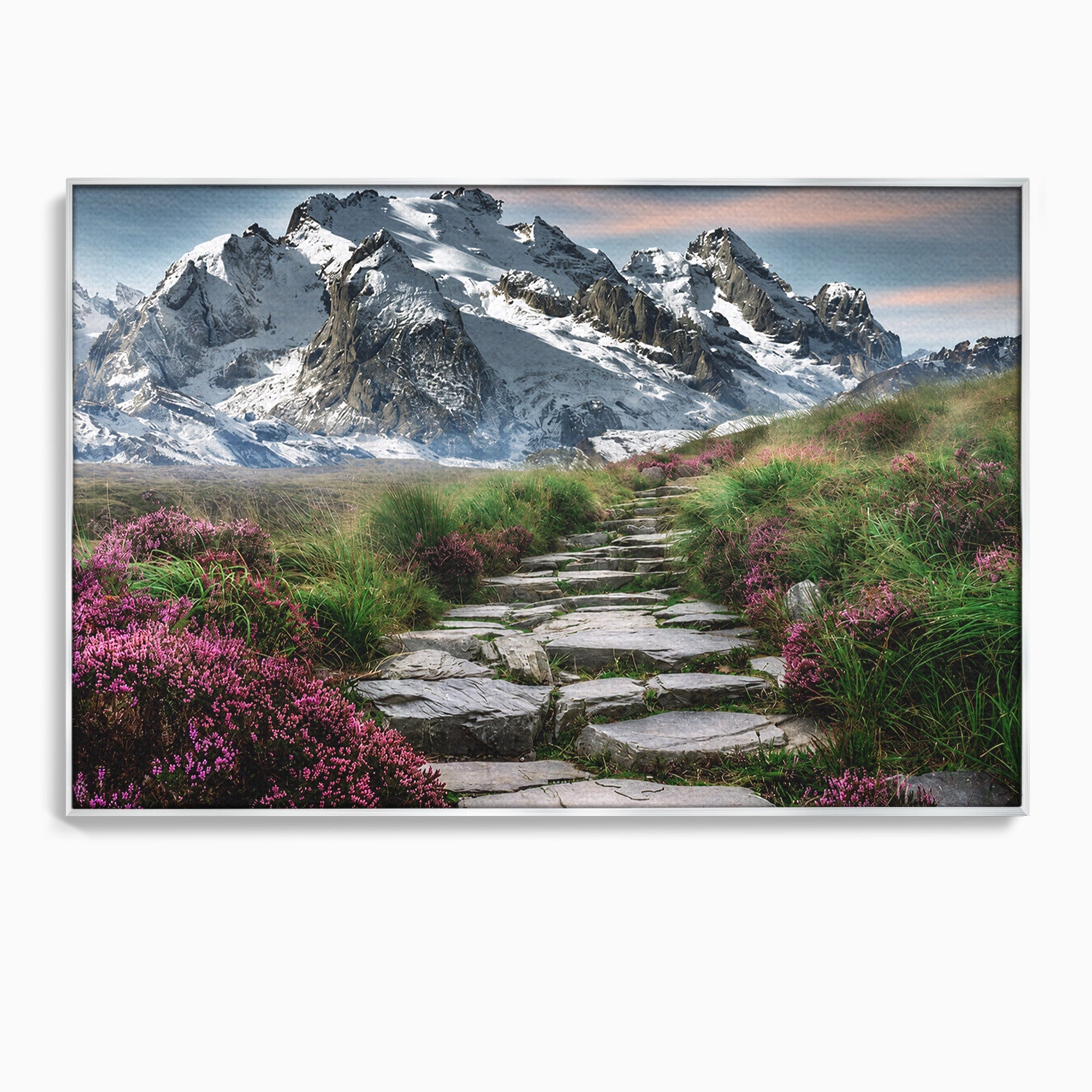 Tablou Canvas Premium LuxCanva® A1760, Poteca Montană, Munti, Poteca, Peisaj, Natura, Living, Culori Vibrante