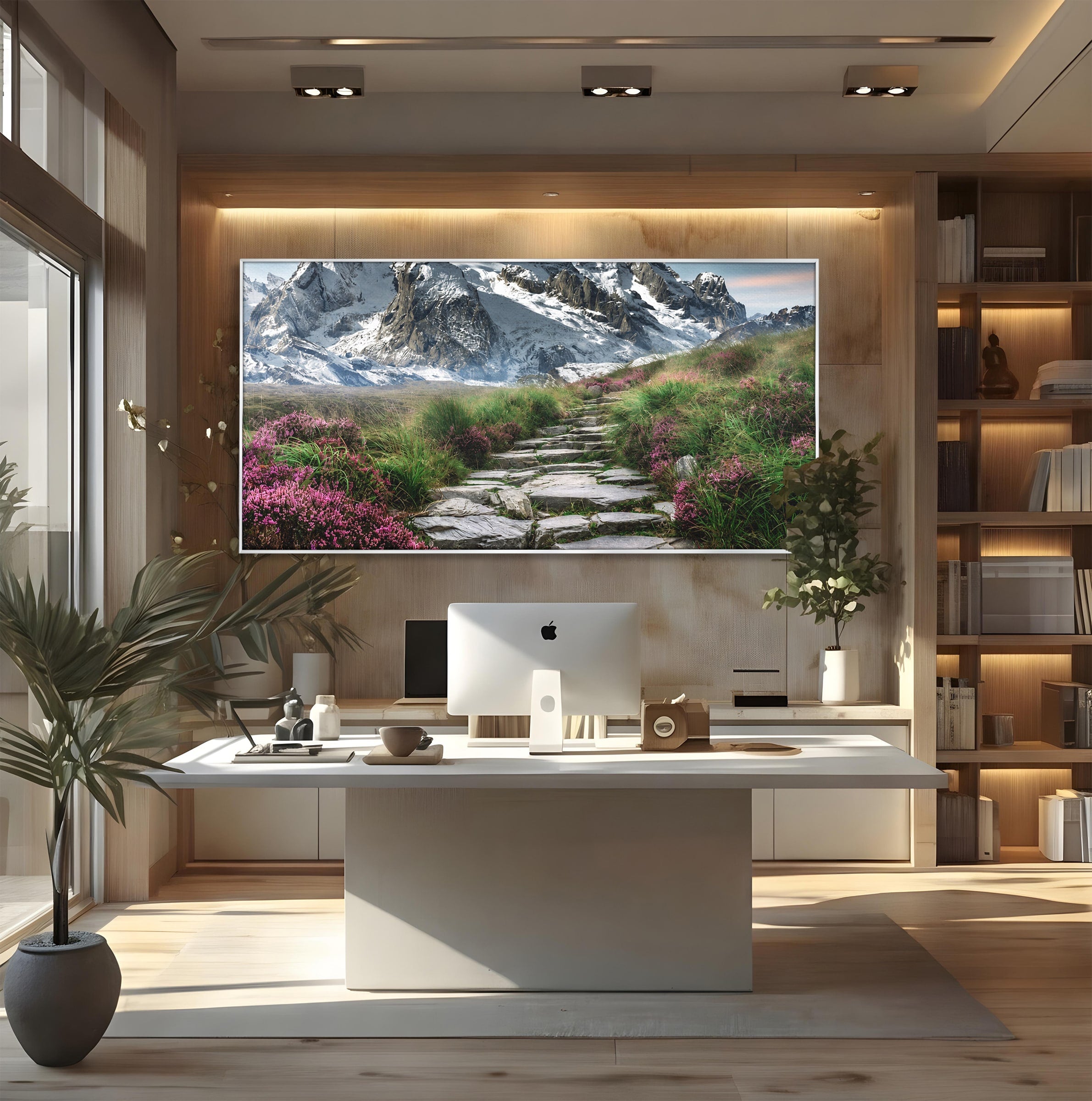 Tablou Canvas Premium LuxCanva® A1760, Poteca Montană, Munti, Poteca, Peisaj, Natura, Living, Culori Vibrante