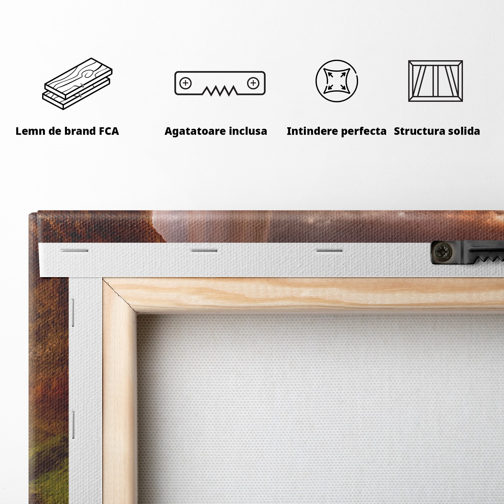 Tablou Canvas Premium LuxCanva® A1761, Cascada La Apus, Cascada, Apus, Peisaj, Natura, Living, Culori Vibrante