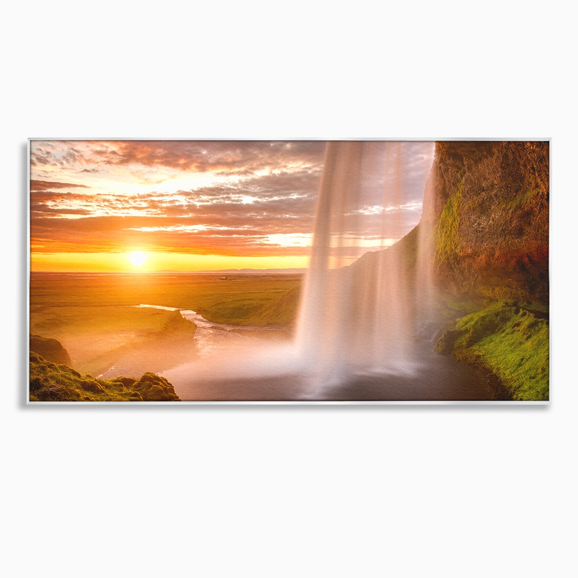 Tablou Canvas Premium LuxCanva® A1761, Cascada La Apus, Cascada, Apus, Peisaj, Natura, Living, Culori Vibrante