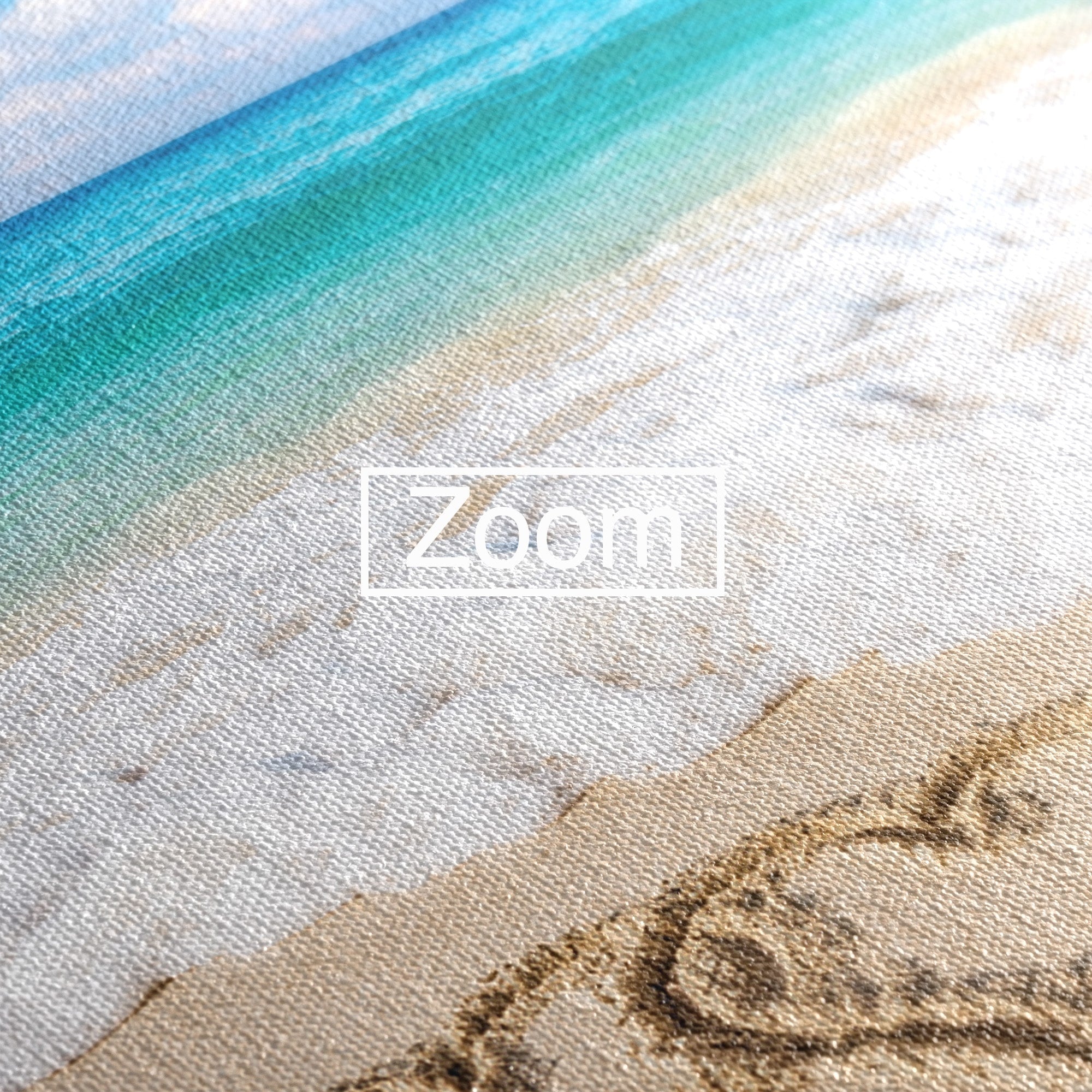 Tablou Canvas Premium LuxCanva® A1763, Inimi Pe Plaja, Inimi, Plaja, Ocean, Romantic, Living, Dormitor, Culori Vibrante