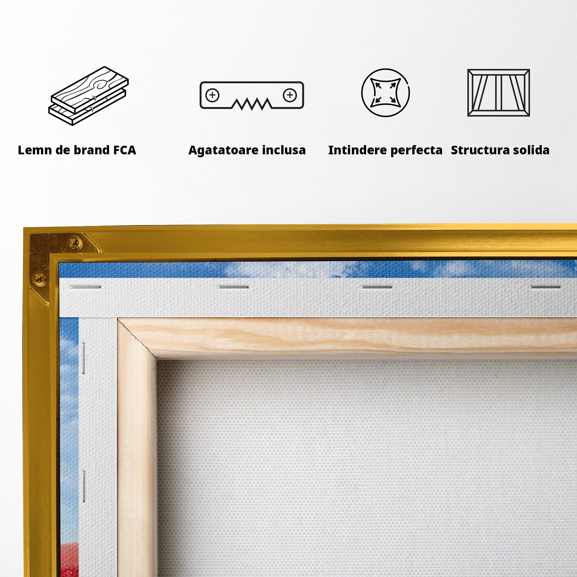 Tablou Canvas Premium LuxCanva® A1765, Copacul Iubirii, Copac, Inima, Natura, Peisaj, Living, Culori Vibrante