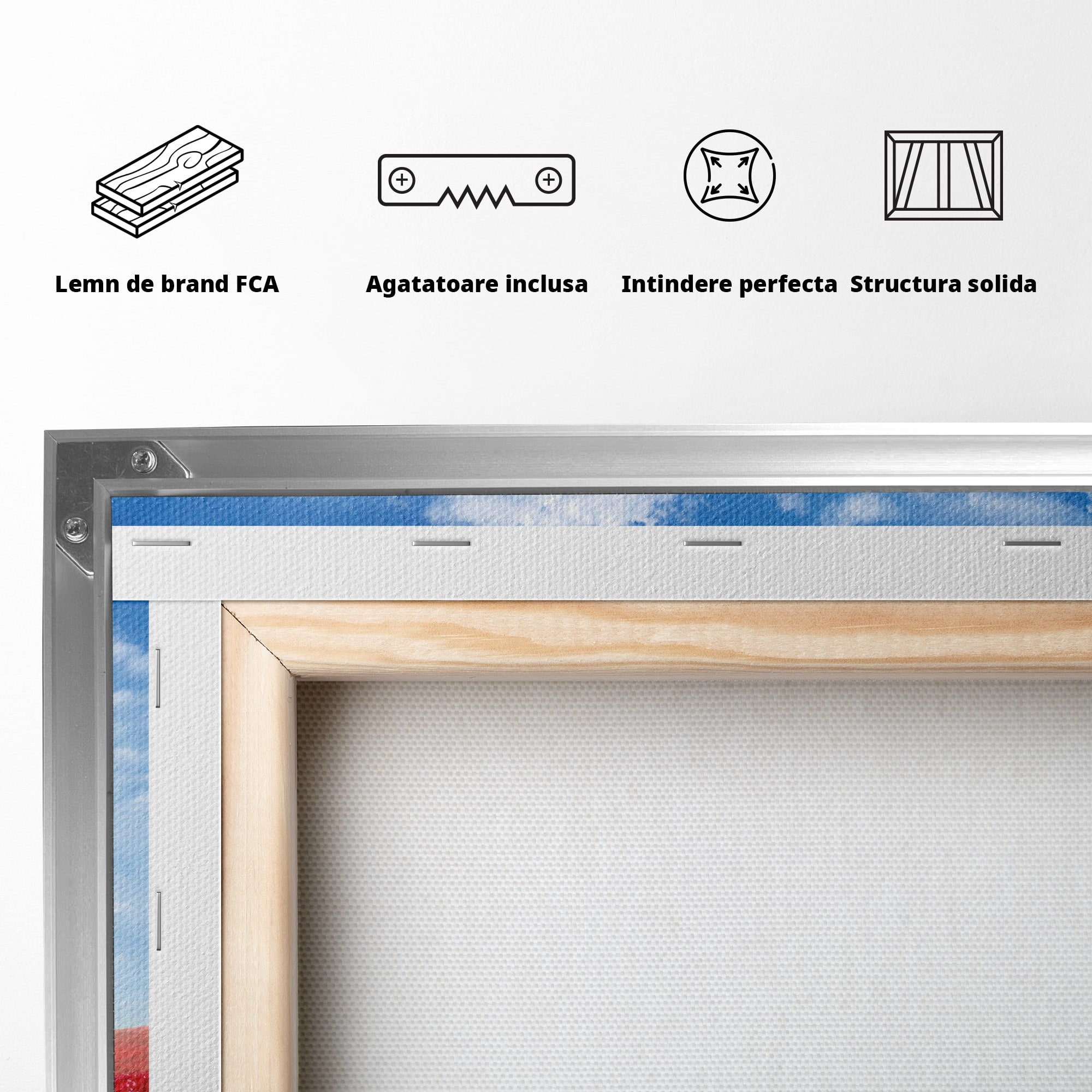 Tablou Canvas Premium LuxCanva® A1765, Copacul Iubirii, Copac, Inima, Natura, Peisaj, Living, Culori Vibrante