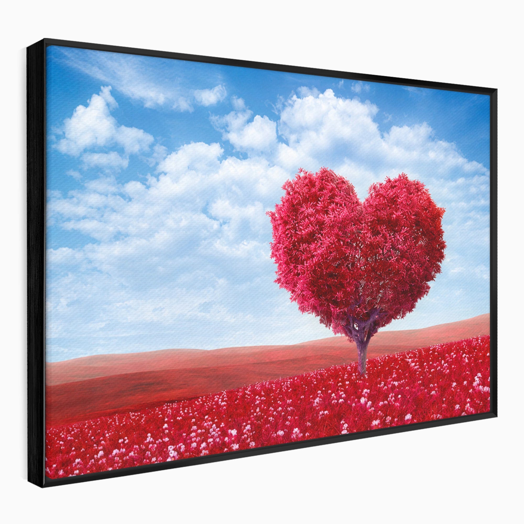 Tablou Canvas Premium LuxCanva® A1765, Copacul Iubirii, Copac, Inima, Natura, Peisaj, Living, Culori Vibrante