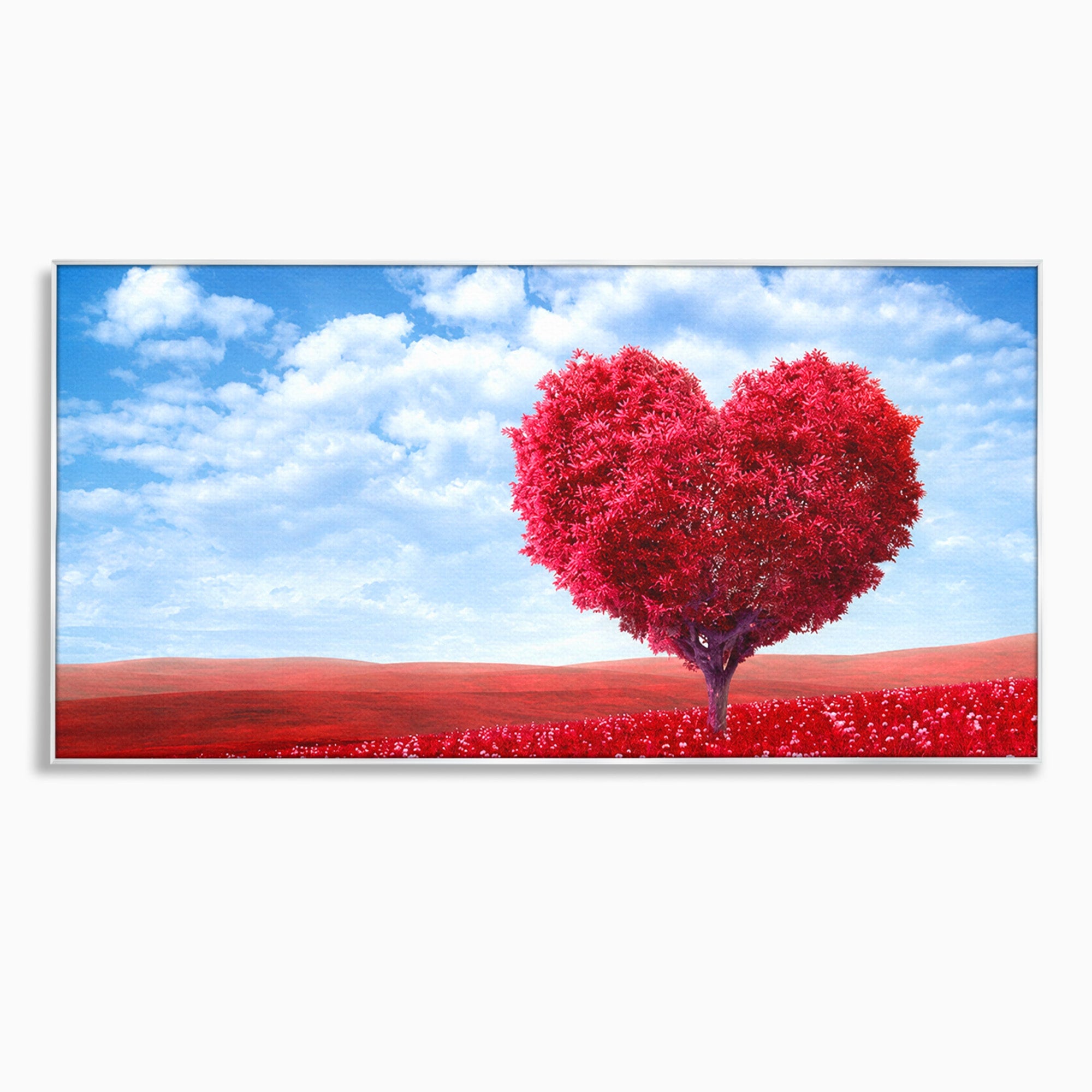 Tablou Canvas Premium LuxCanva® A1765, Copacul Iubirii, Copac, Inima, Natura, Peisaj, Living, Culori Vibrante