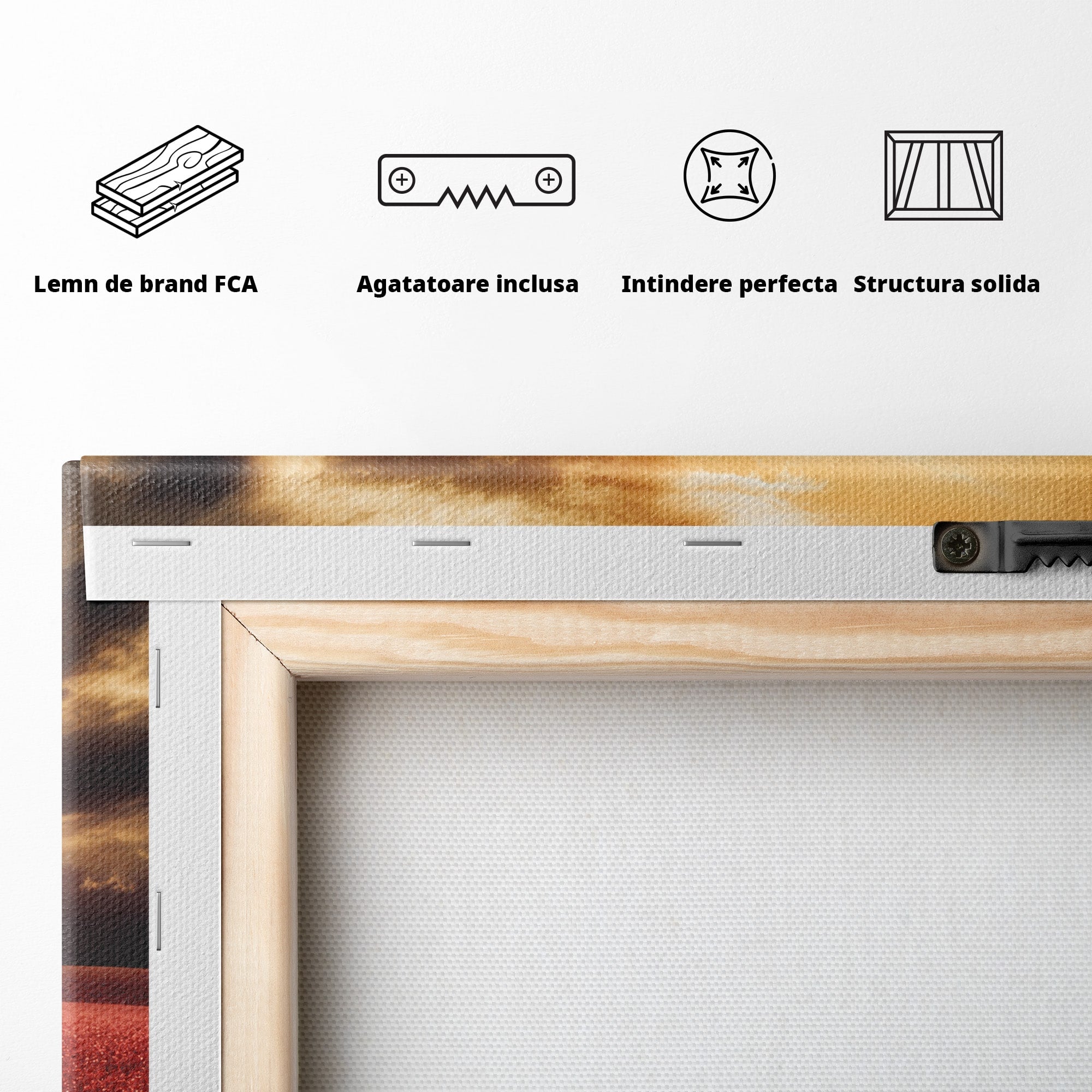 Tablou Canvas Premium LuxCanva® A1766, Copac In Forma De Inima, Copac, Inima, Apus, Natura, Living, Dormitor, Culori Vibrante