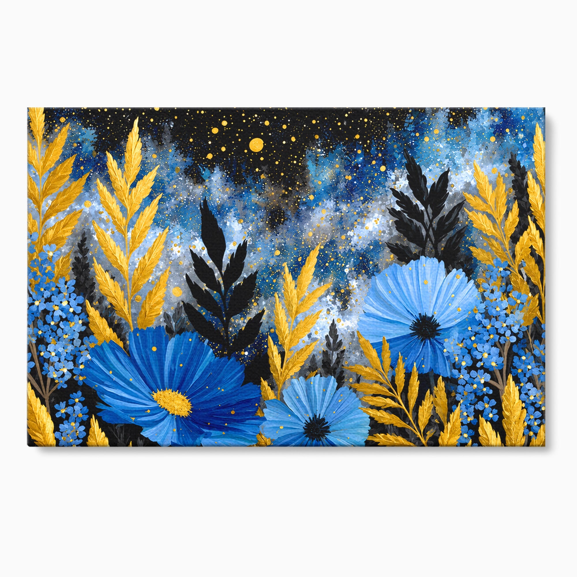 Tablou Canvas Premium LuxCanva® A1770, Flori Nocturne, Flori, Noapte, Natura, Living, Dormitor, Culori Vibrante