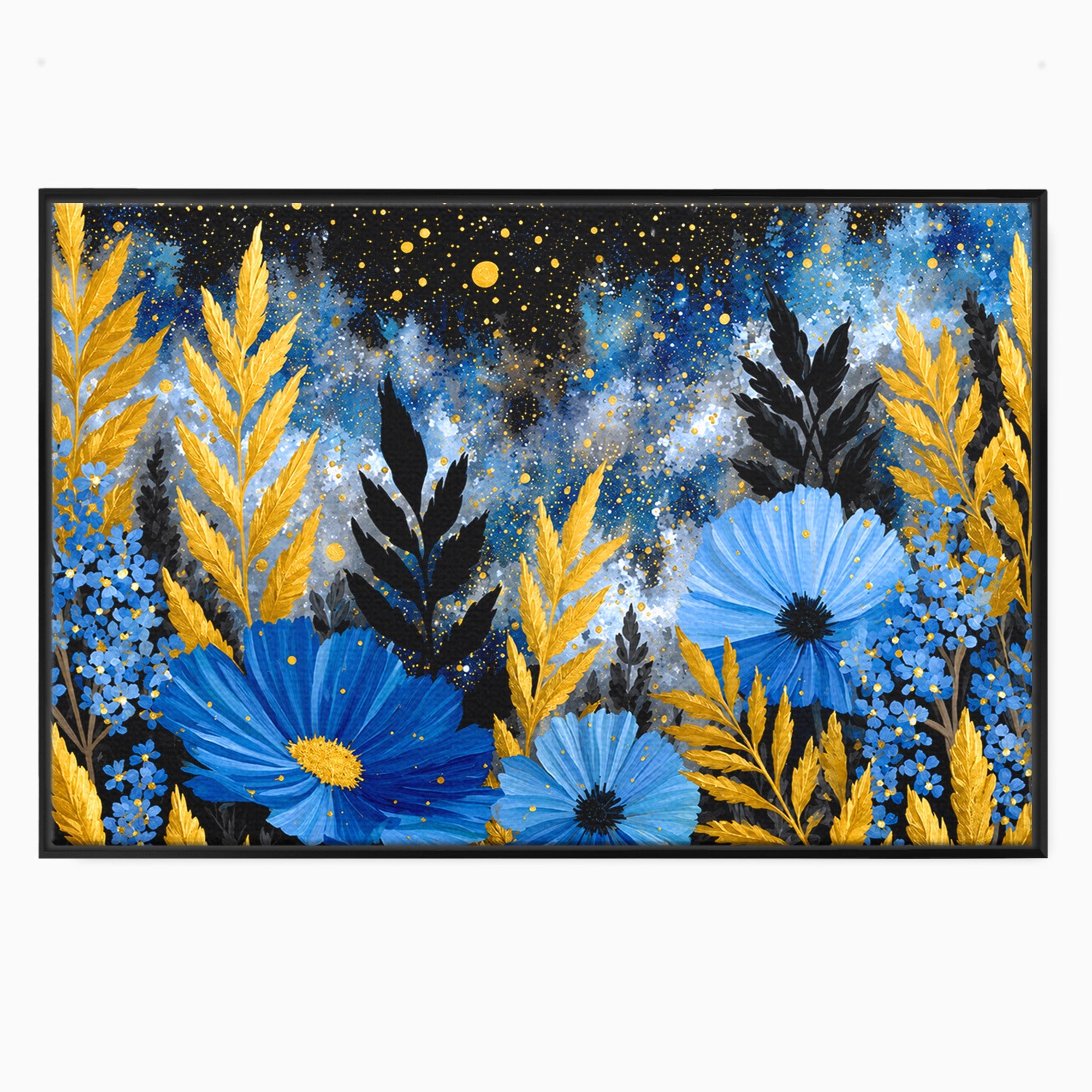 Tablou Canvas Premium LuxCanva® A1770, Flori Nocturne, Flori, Noapte, Natura, Living, Dormitor, Culori Vibrante