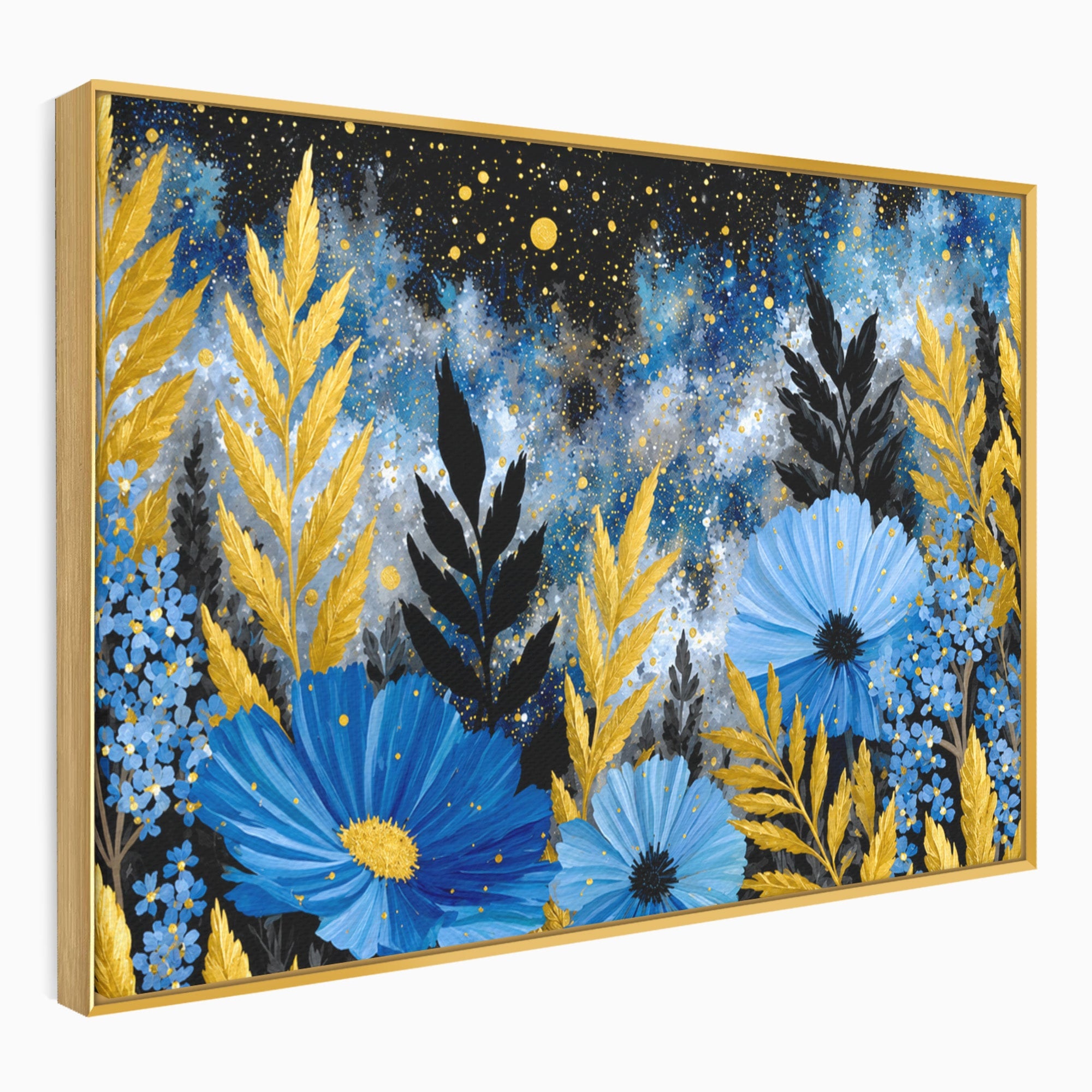 Tablou Canvas Premium LuxCanva® A1770, Flori Nocturne, Flori, Noapte, Natura, Living, Dormitor, Culori Vibrante
