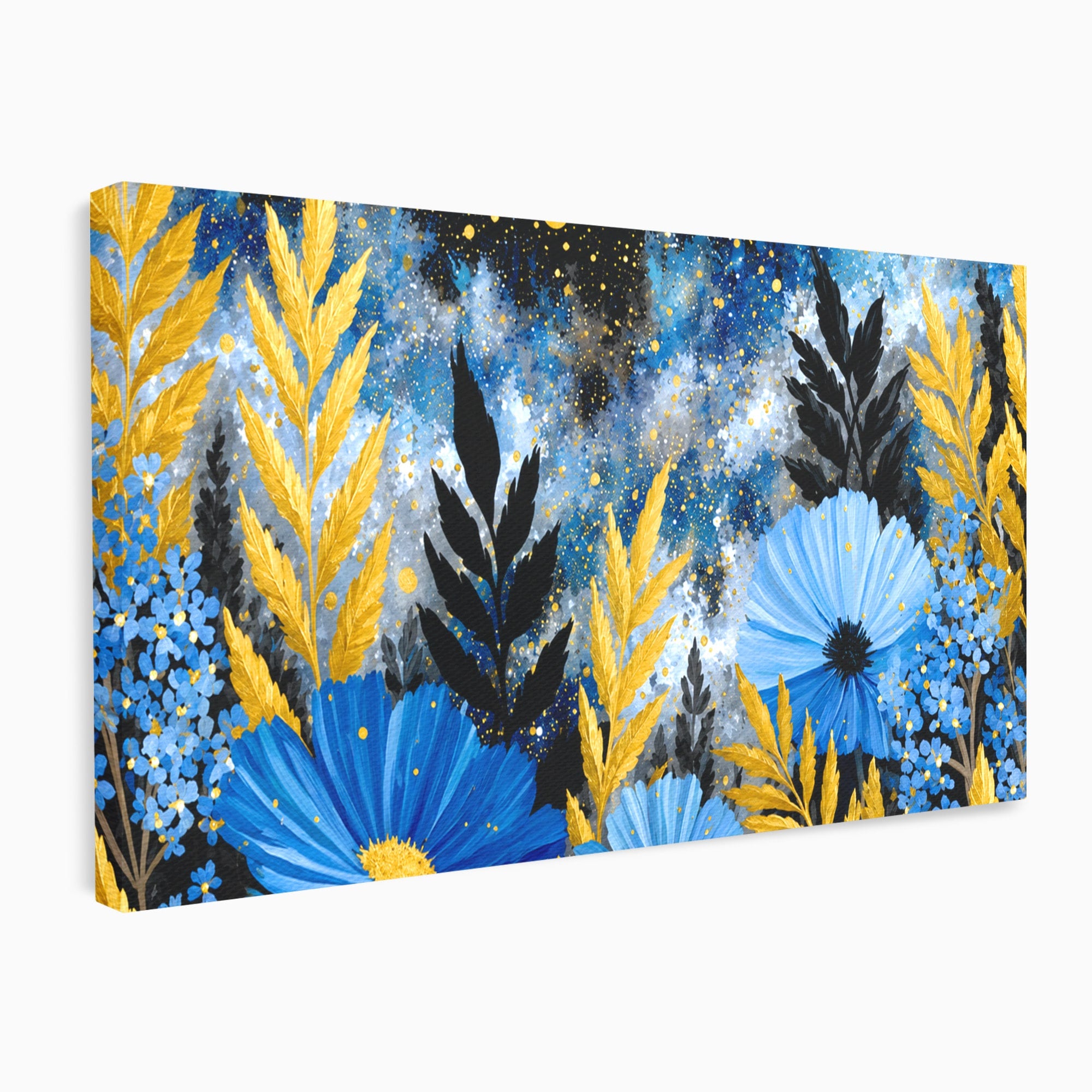 Tablou Canvas Premium LuxCanva® A1770, Flori Nocturne, Flori, Noapte, Natura, Living, Dormitor, Culori Vibrante