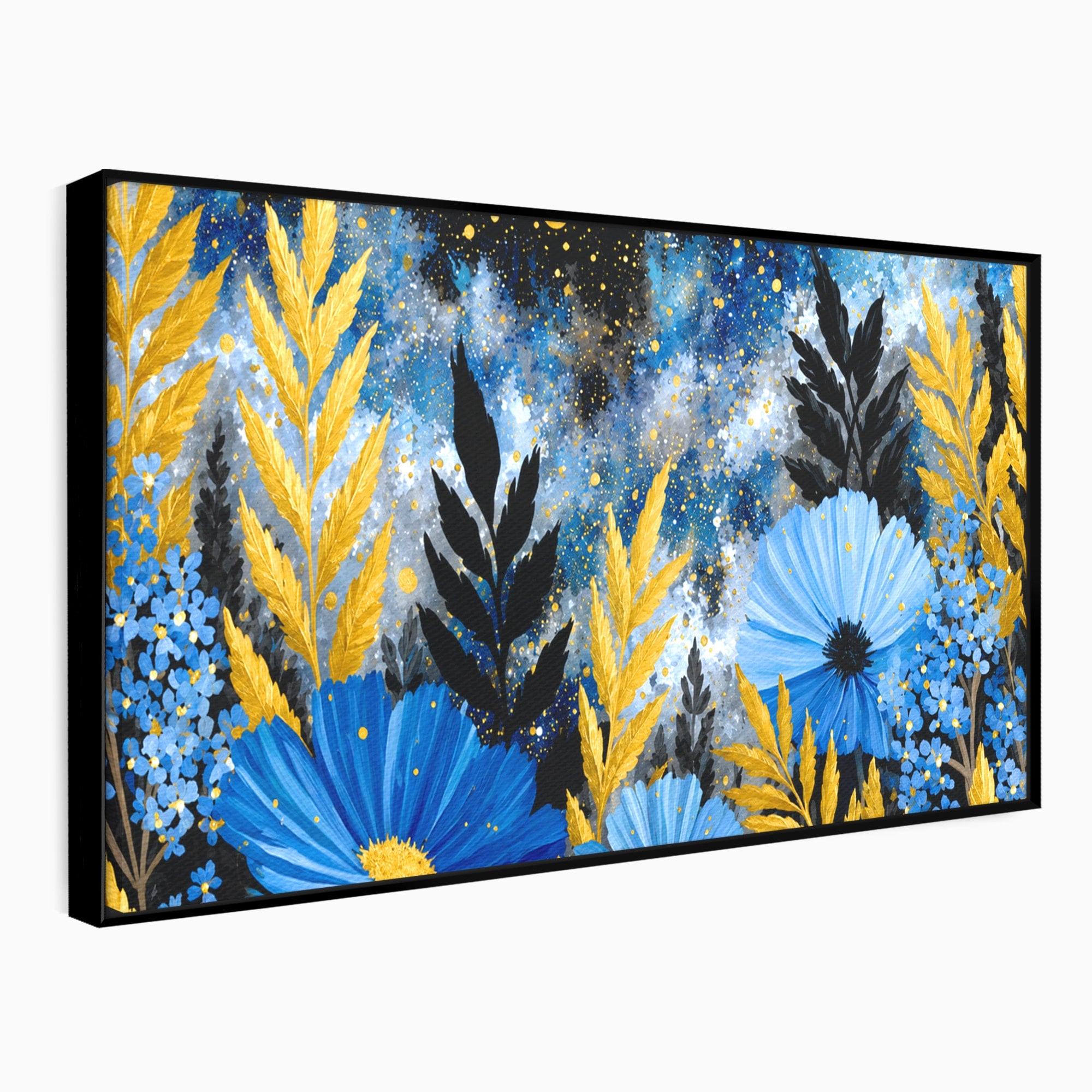 Tablou Canvas Premium LuxCanva® A1770, Flori Nocturne, Flori, Noapte, Natura, Living, Dormitor, Culori Vibrante