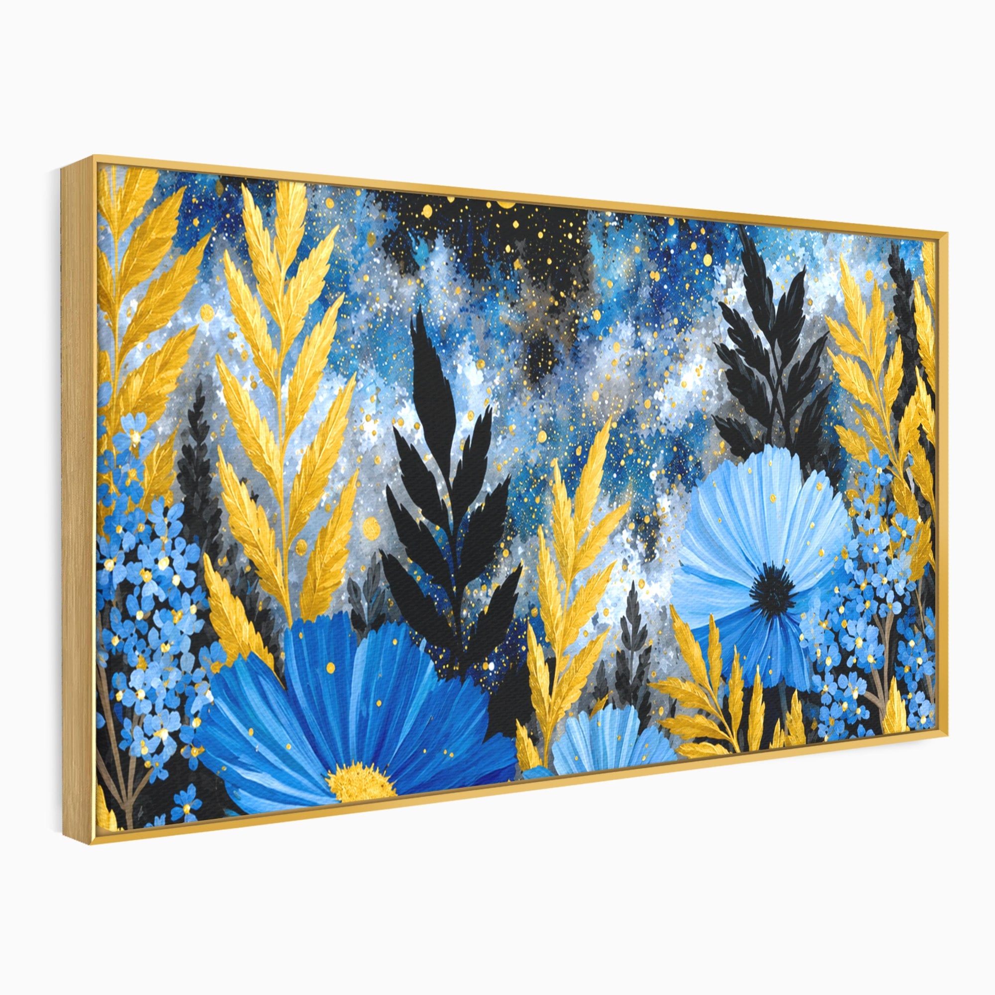 Tablou Canvas Premium LuxCanva® A1770, Flori Nocturne, Flori, Noapte, Natura, Living, Dormitor, Culori Vibrante