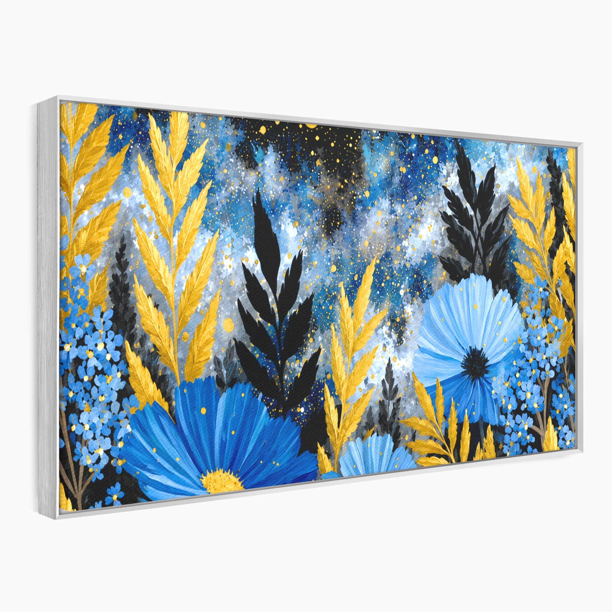 Tablou Canvas Premium LuxCanva® A1770, Flori Nocturne, Flori, Noapte, Natura, Living, Dormitor, Culori Vibrante