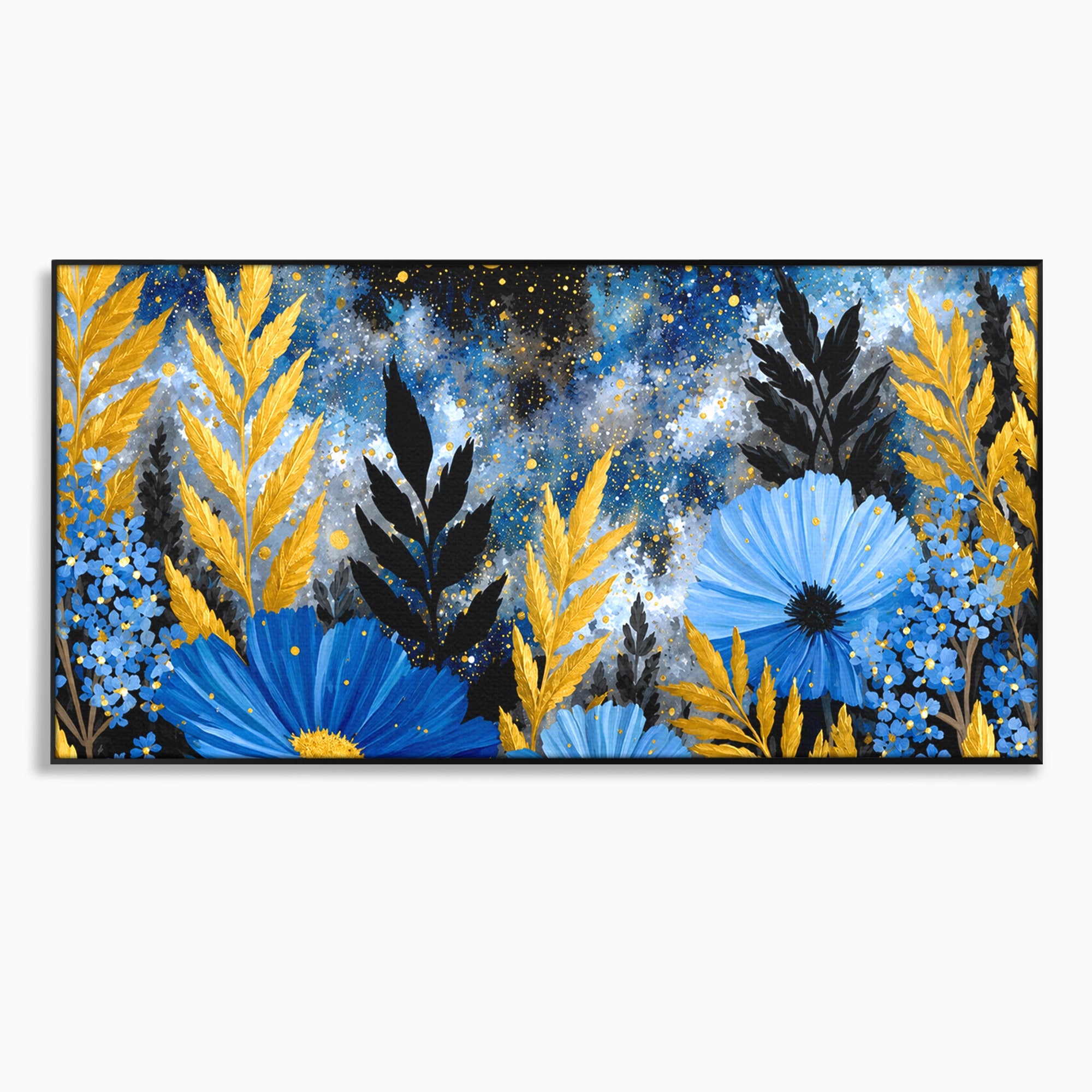 Tablou Canvas Premium LuxCanva® A1770, Flori Nocturne, Flori, Noapte, Natura, Living, Dormitor, Culori Vibrante