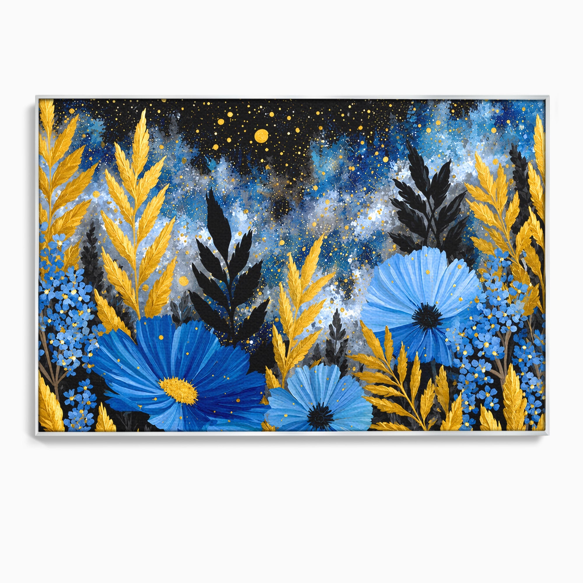 Tablou Canvas Premium LuxCanva® A1770, Flori Nocturne, Flori, Noapte, Natura, Living, Dormitor, Culori Vibrante