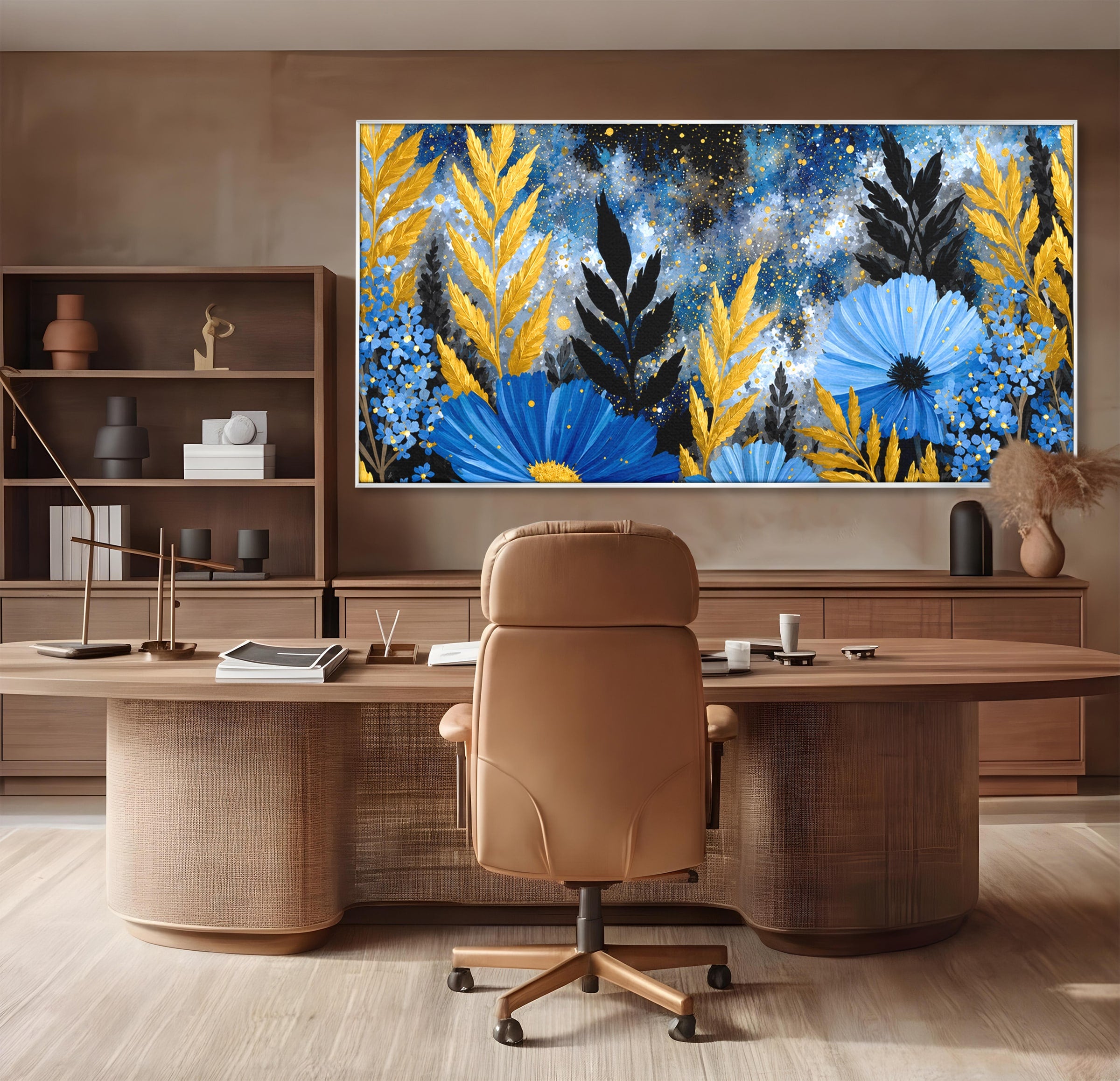 Tablou Canvas Premium LuxCanva® A1770, Flori Nocturne, Flori, Noapte, Natura, Living, Dormitor, Culori Vibrante