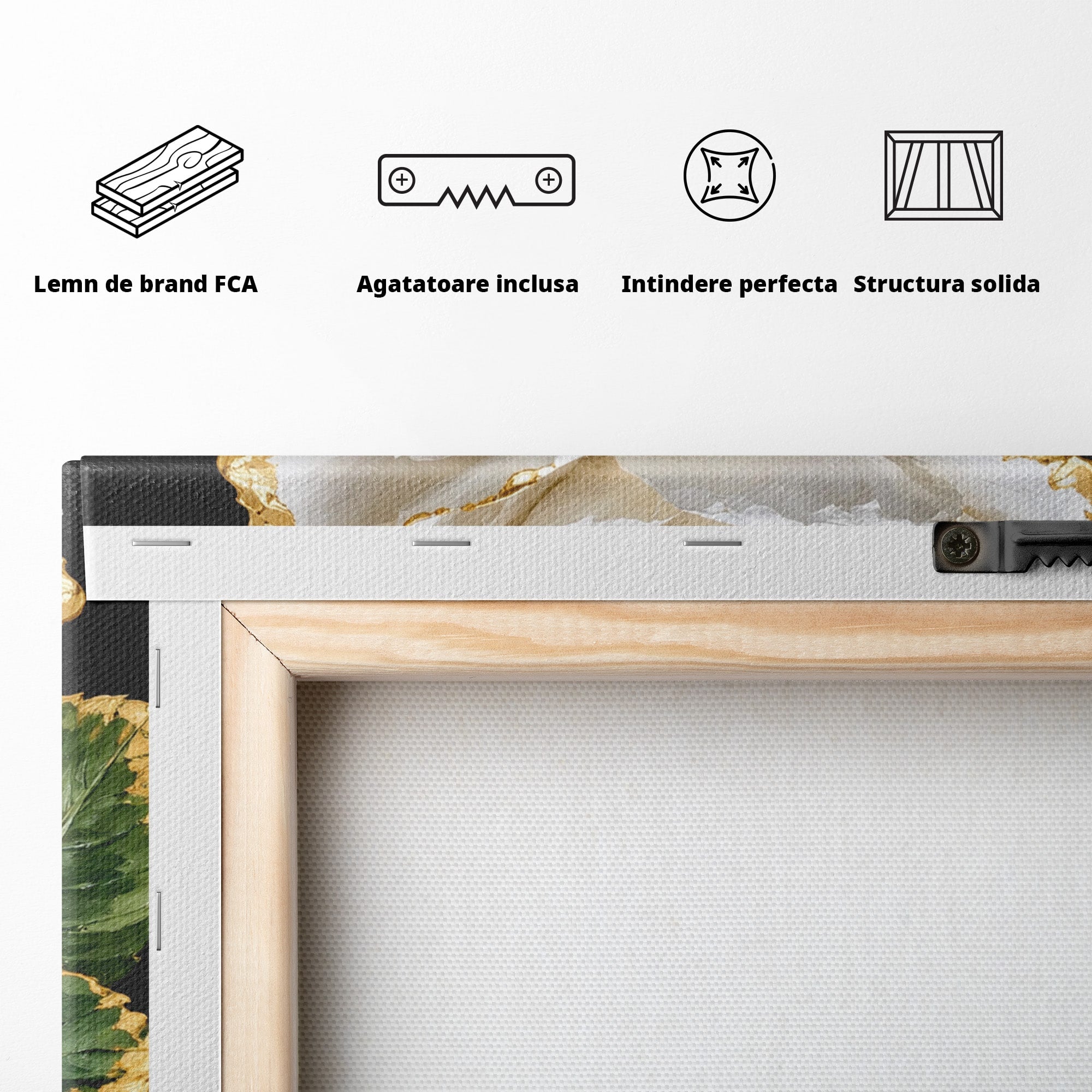 Tablou Canvas Premium LuxCanva® A1771, Trandafir Regal, Trandafir, Floral, Eleganta, Natură, Dormitor, Culori Vibrante