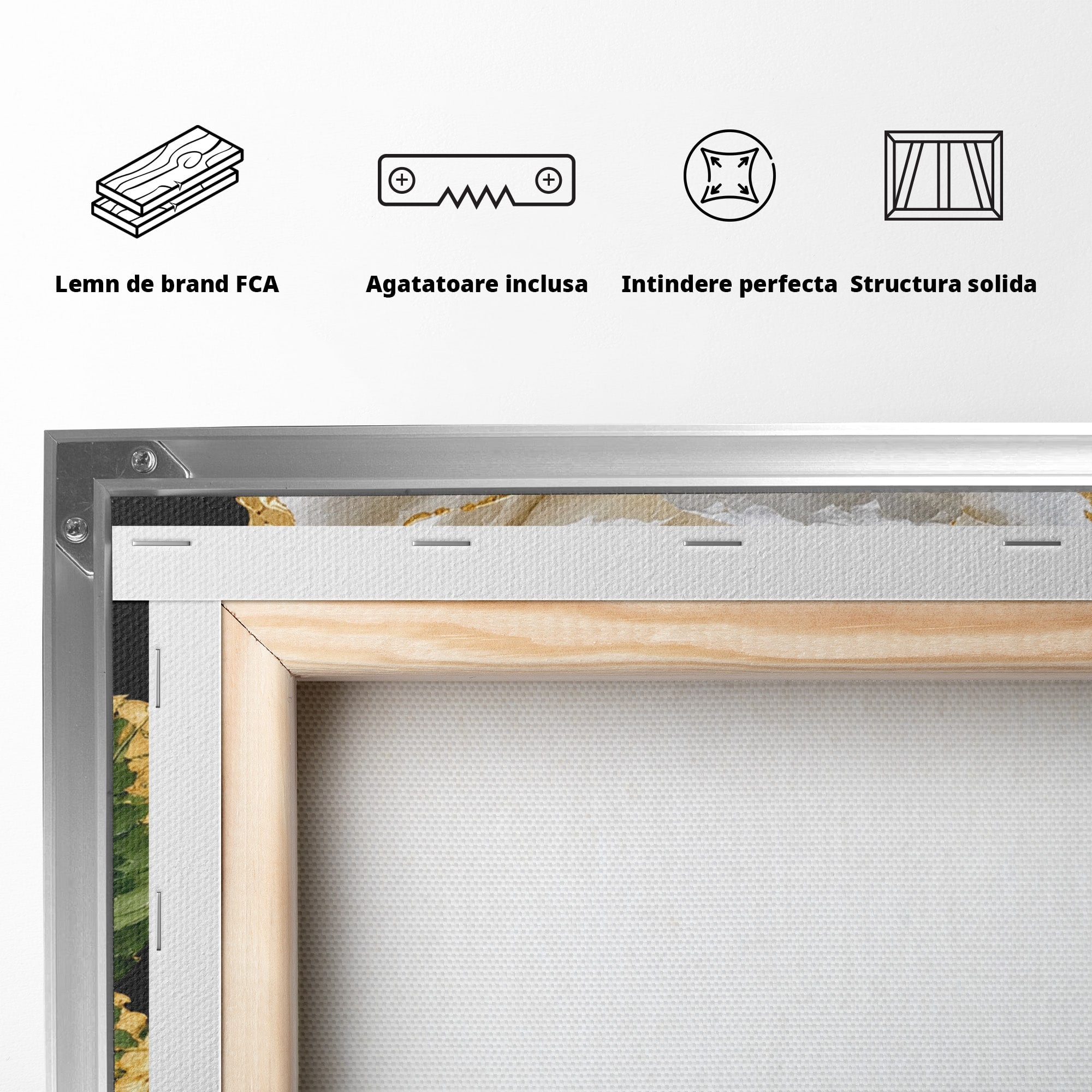 Tablou Canvas Premium LuxCanva® A1771, Trandafir Regal, Trandafir, Floral, Eleganta, Natură, Dormitor, Culori Vibrante