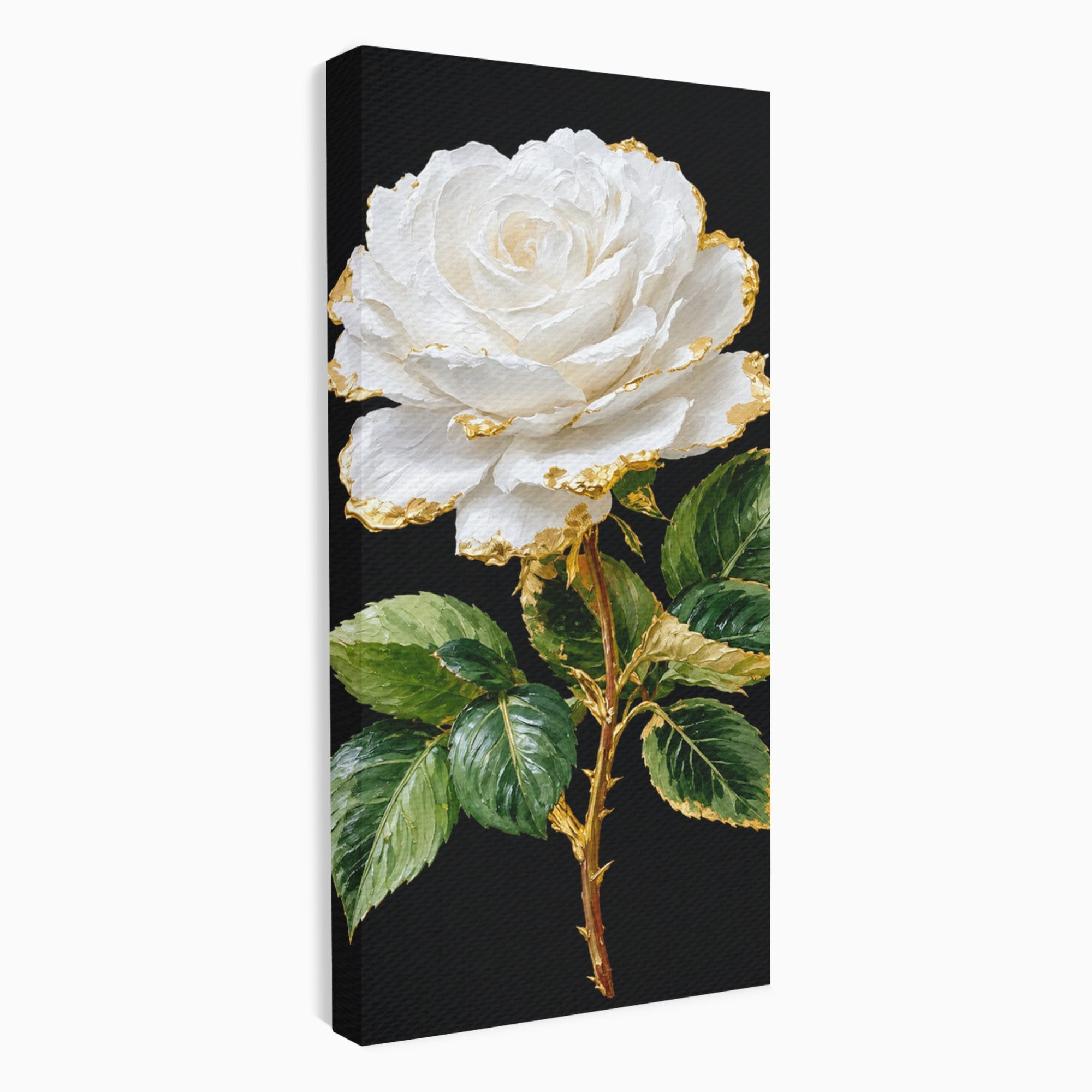 Tablou Canvas Premium LuxCanva® A1771, Trandafir Regal, Trandafir, Floral, Eleganta, Natură, Dormitor, Culori Vibrante