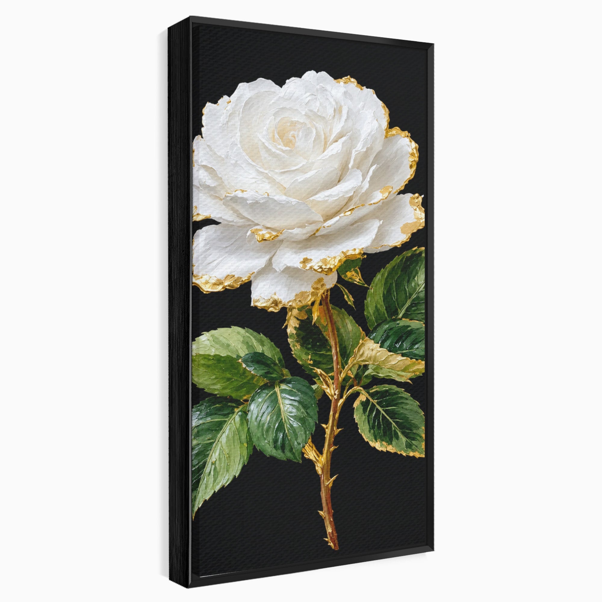 Tablou Canvas Premium LuxCanva® A1771, Trandafir Regal, Trandafir, Floral, Eleganta, Natură, Dormitor, Culori Vibrante