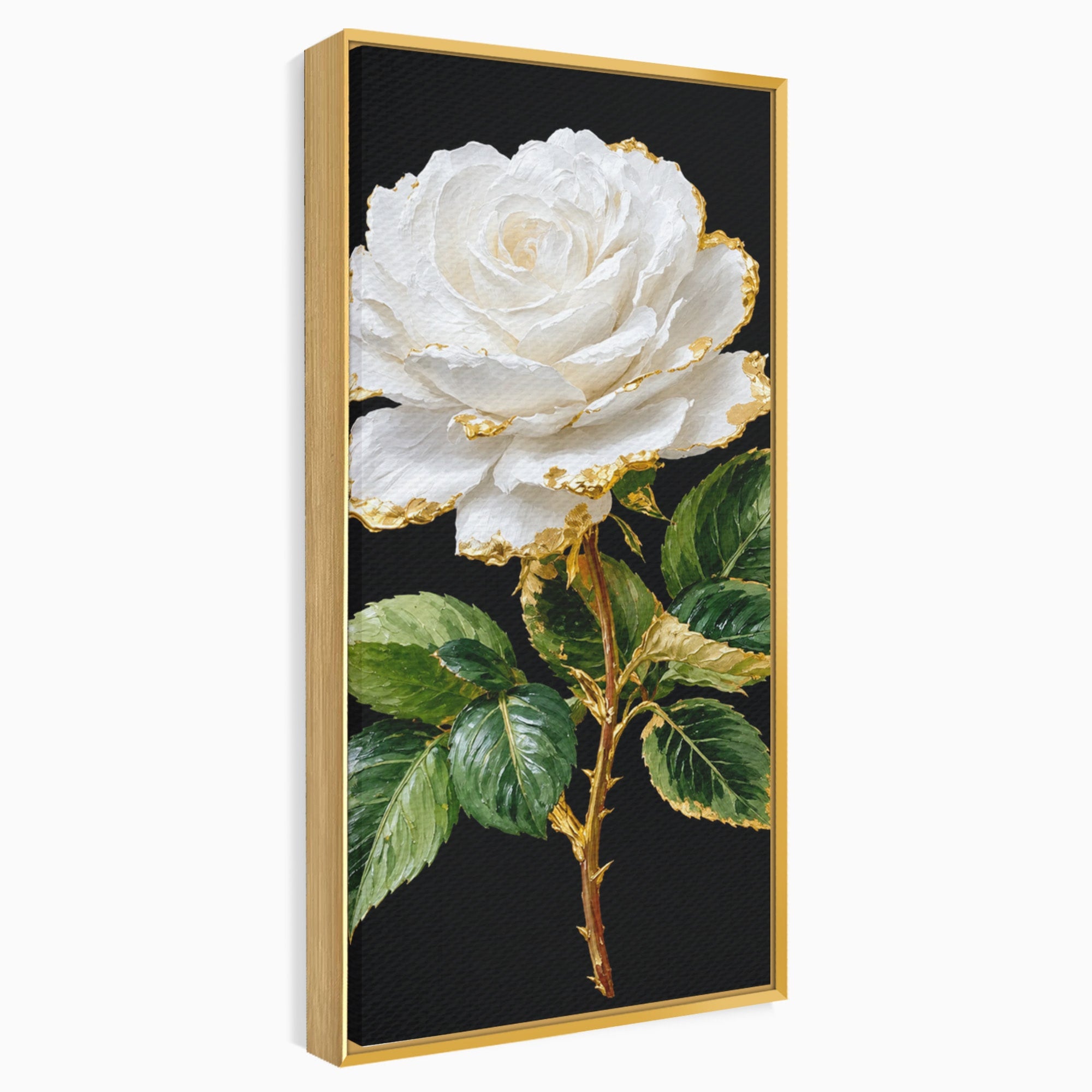 Tablou Canvas Premium LuxCanva® A1771, Trandafir Regal, Trandafir, Floral, Eleganta, Natură, Dormitor, Culori Vibrante