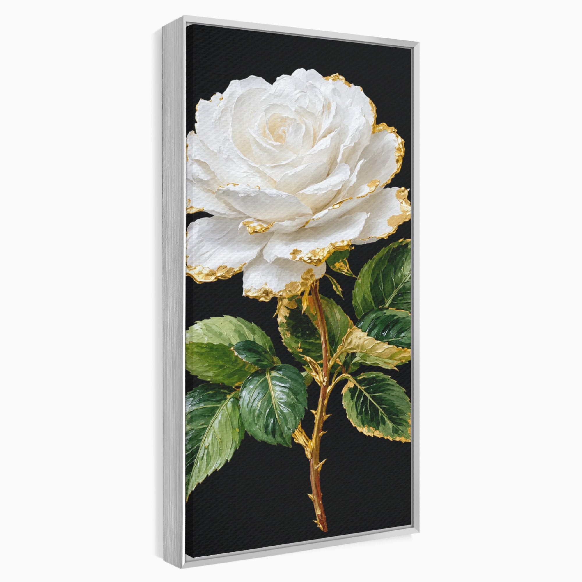 Tablou Canvas Premium LuxCanva® A1771, Trandafir Regal, Trandafir, Floral, Eleganta, Natură, Dormitor, Culori Vibrante