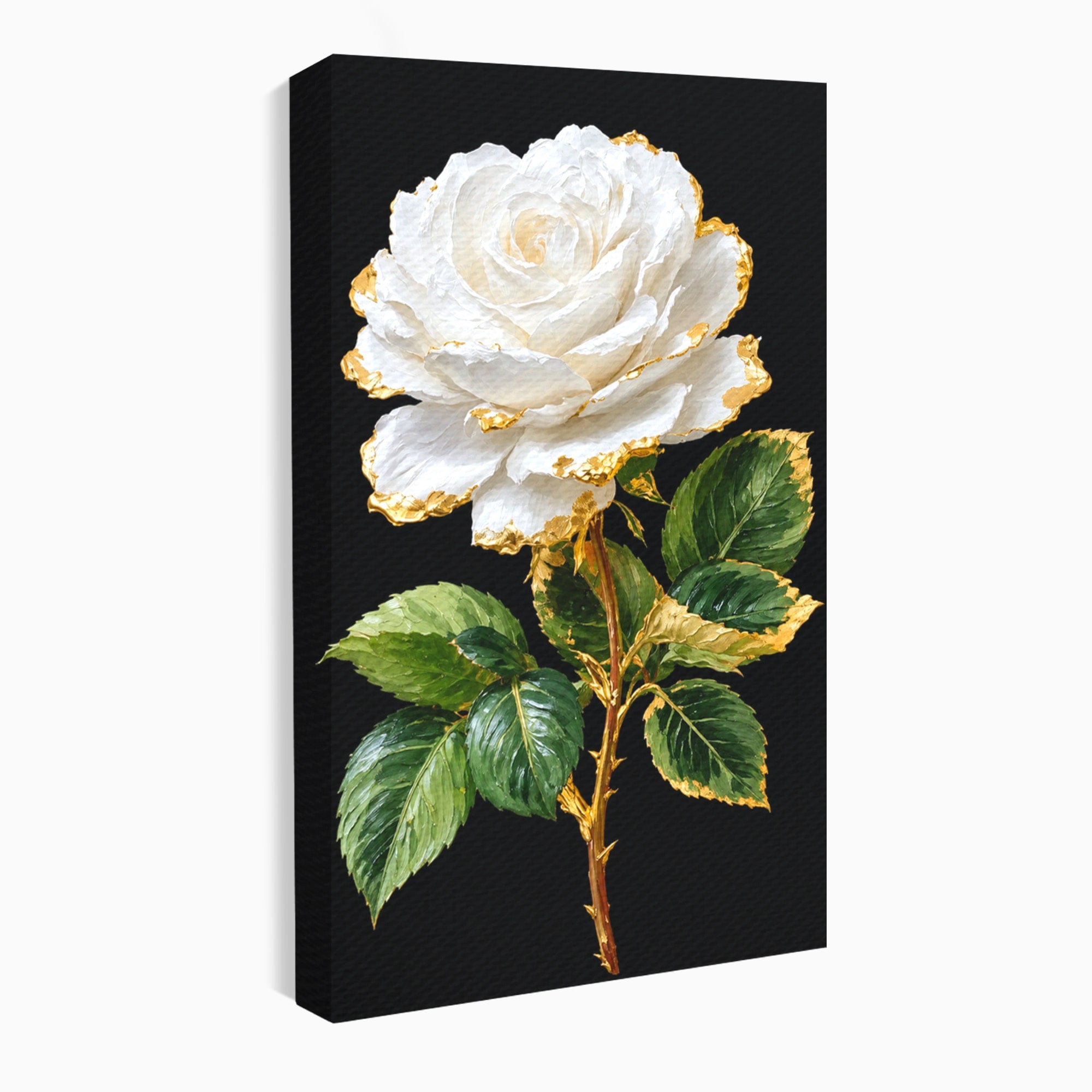 Tablou Canvas Premium LuxCanva® A1771, Trandafir Regal, Trandafir, Floral, Eleganta, Natură, Dormitor, Culori Vibrante