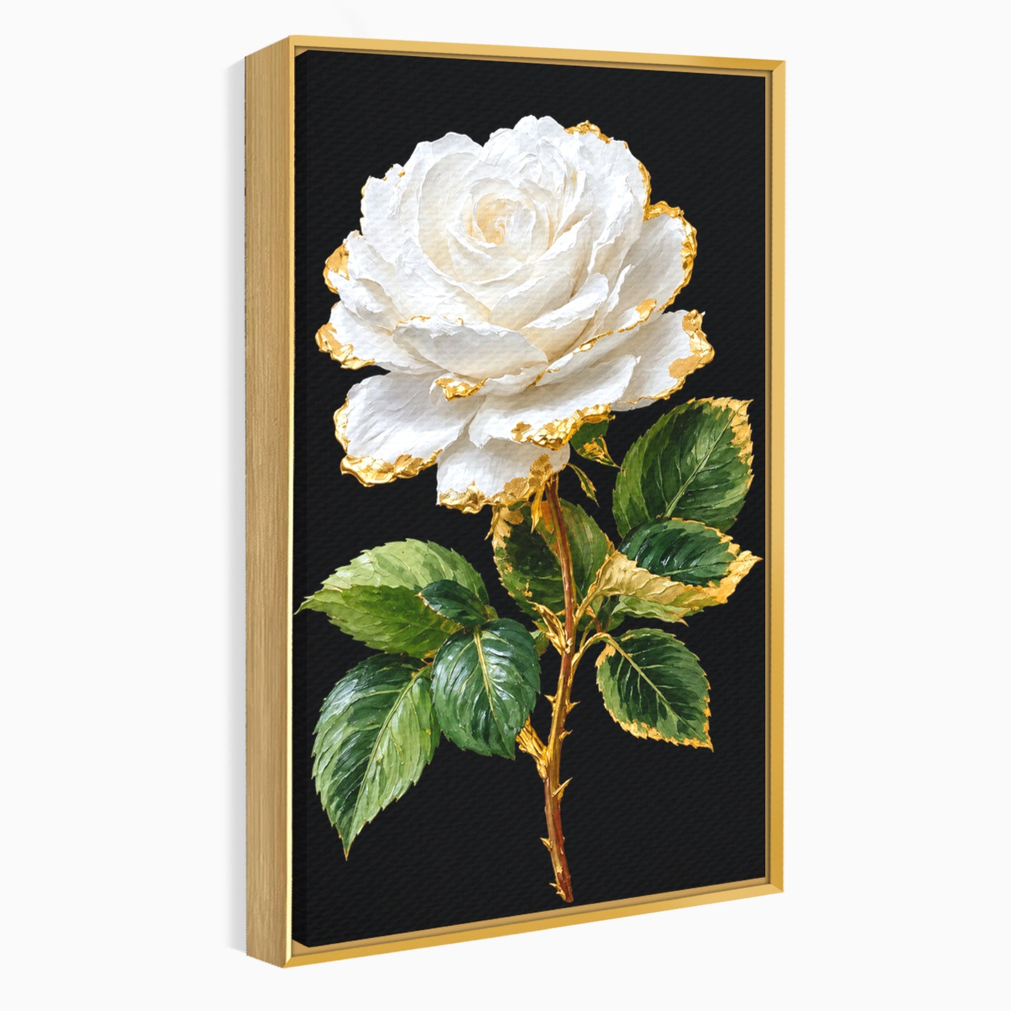 Tablou Canvas Premium LuxCanva® A1771, Trandafir Regal, Trandafir, Floral, Eleganta, Natură, Dormitor, Culori Vibrante