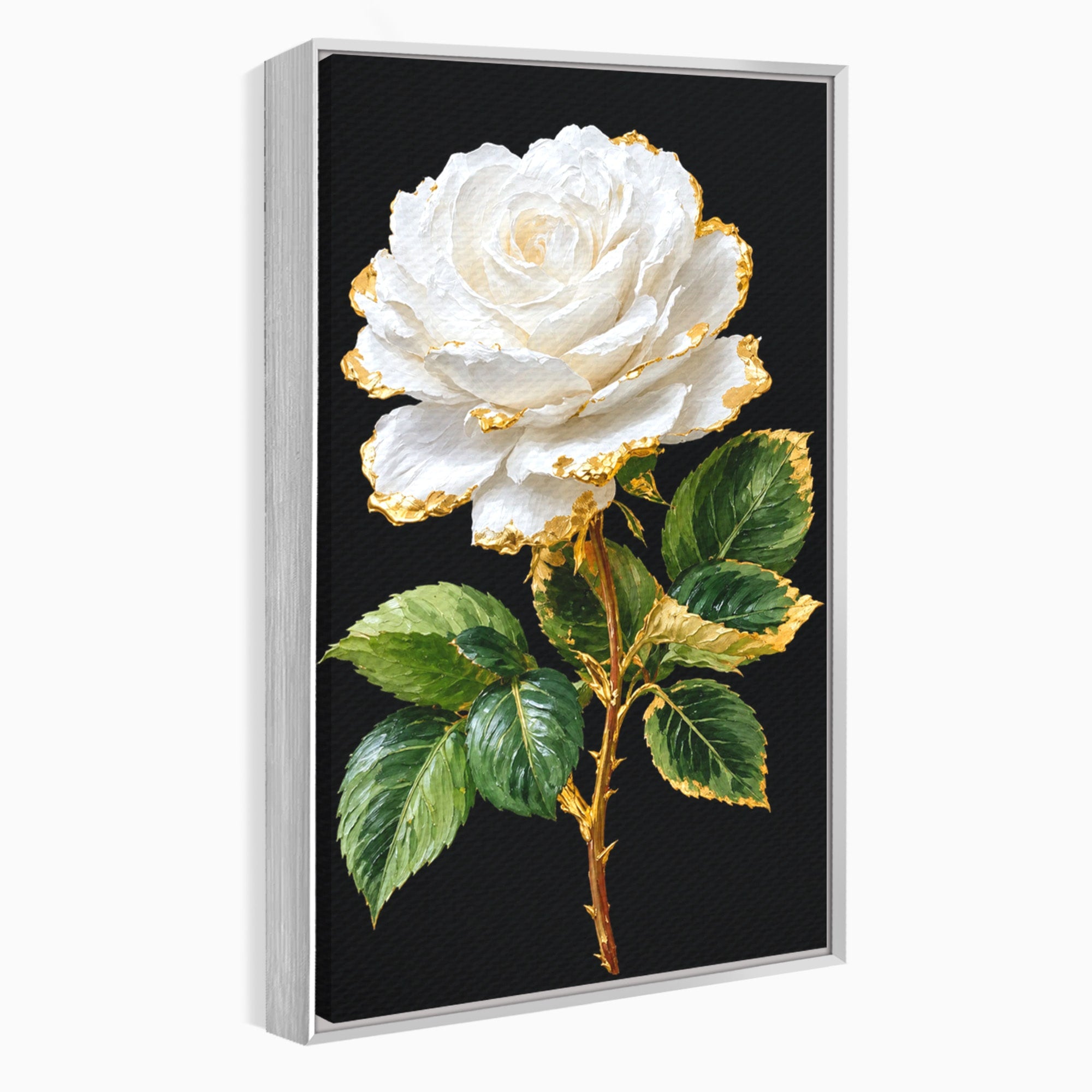 Tablou Canvas Premium LuxCanva® A1771, Trandafir Regal, Trandafir, Floral, Eleganta, Natură, Dormitor, Culori Vibrante