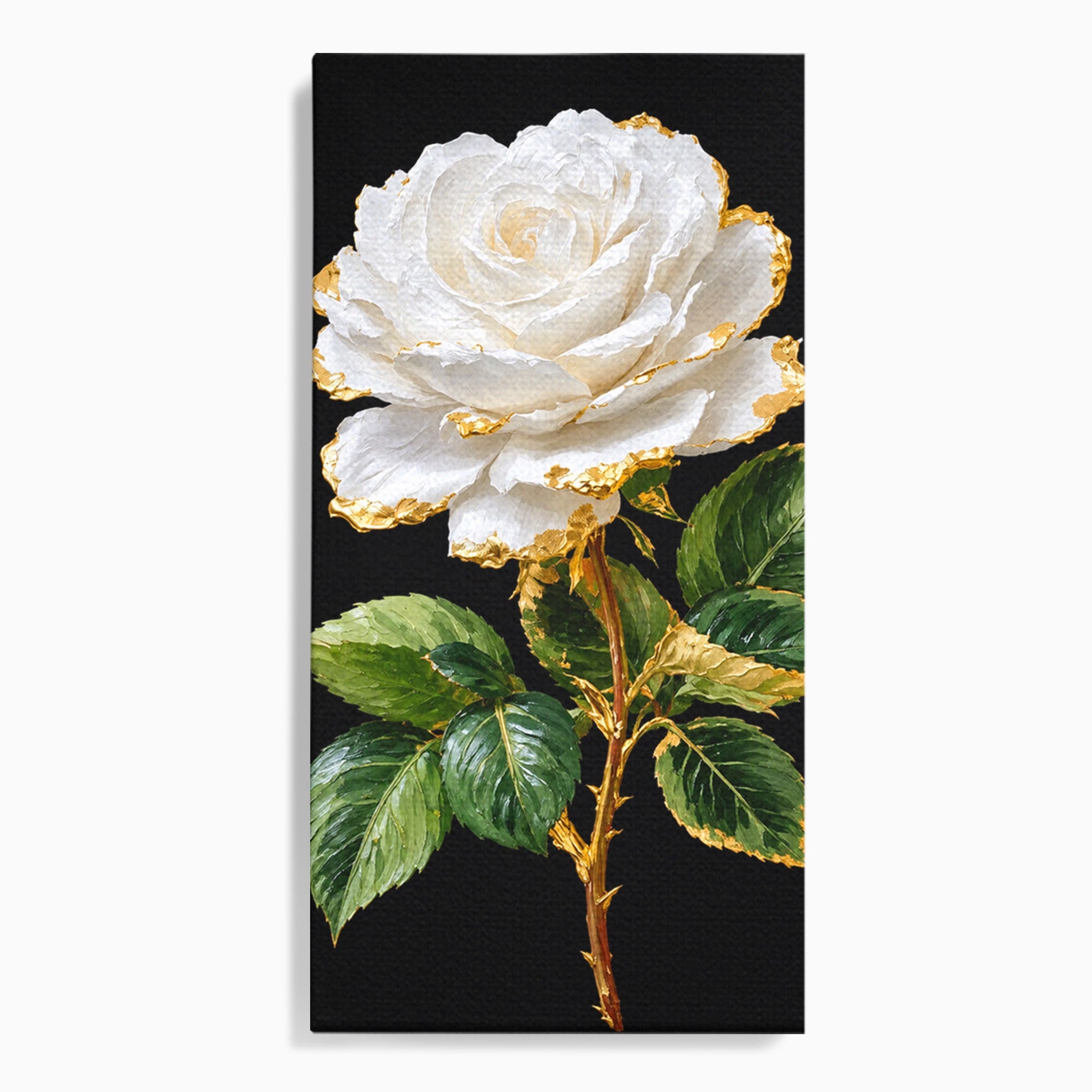 Tablou Canvas Premium LuxCanva® A1771, Trandafir Regal, Trandafir, Floral, Eleganta, Natură, Dormitor, Culori Vibrante