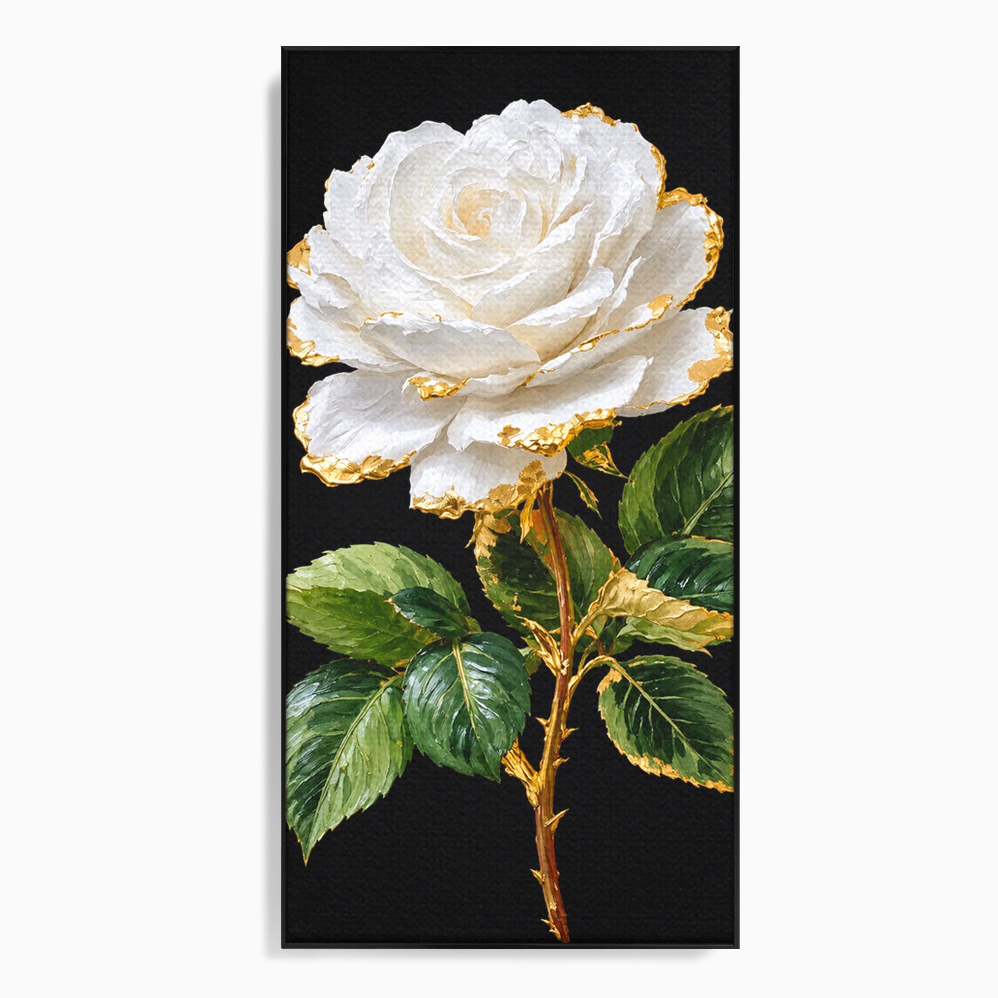 Tablou Canvas Premium LuxCanva® A1771, Trandafir Regal, Trandafir, Floral, Eleganta, Natură, Dormitor, Culori Vibrante