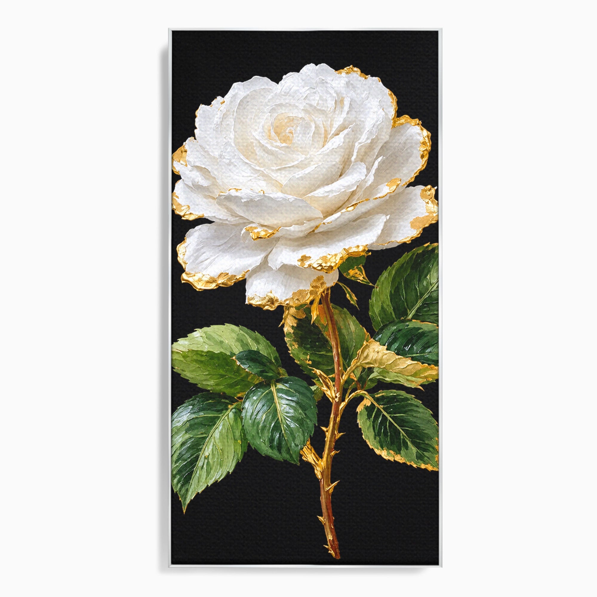 Tablou Canvas Premium LuxCanva® A1771, Trandafir Regal, Trandafir, Floral, Eleganta, Natură, Dormitor, Culori Vibrante