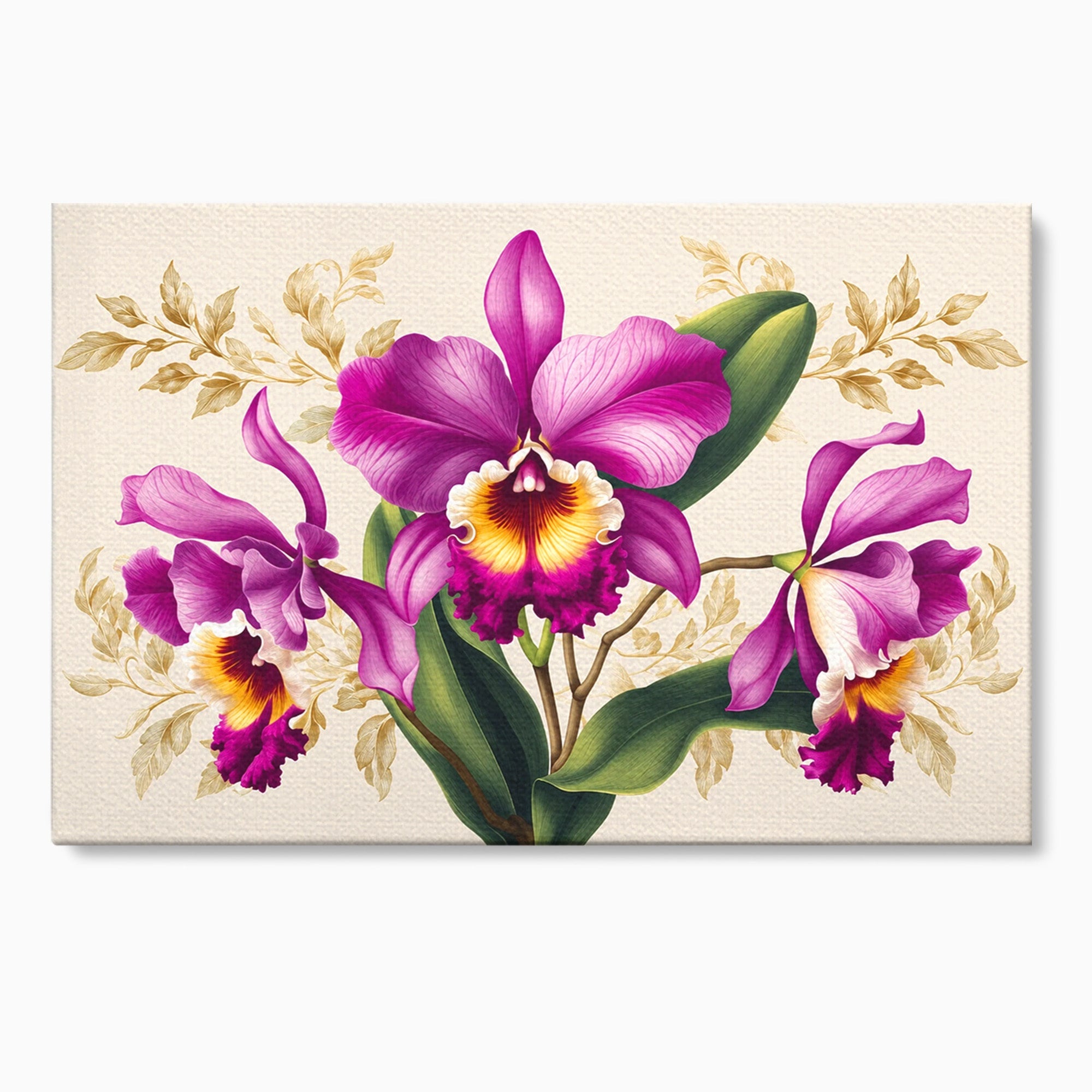 Tablou Canvas Premium LuxCanva® A1772, Orhidee Magnifice, Orhidee, Floral, Natura, Eleganta, Dormitor, Culori Vibrante