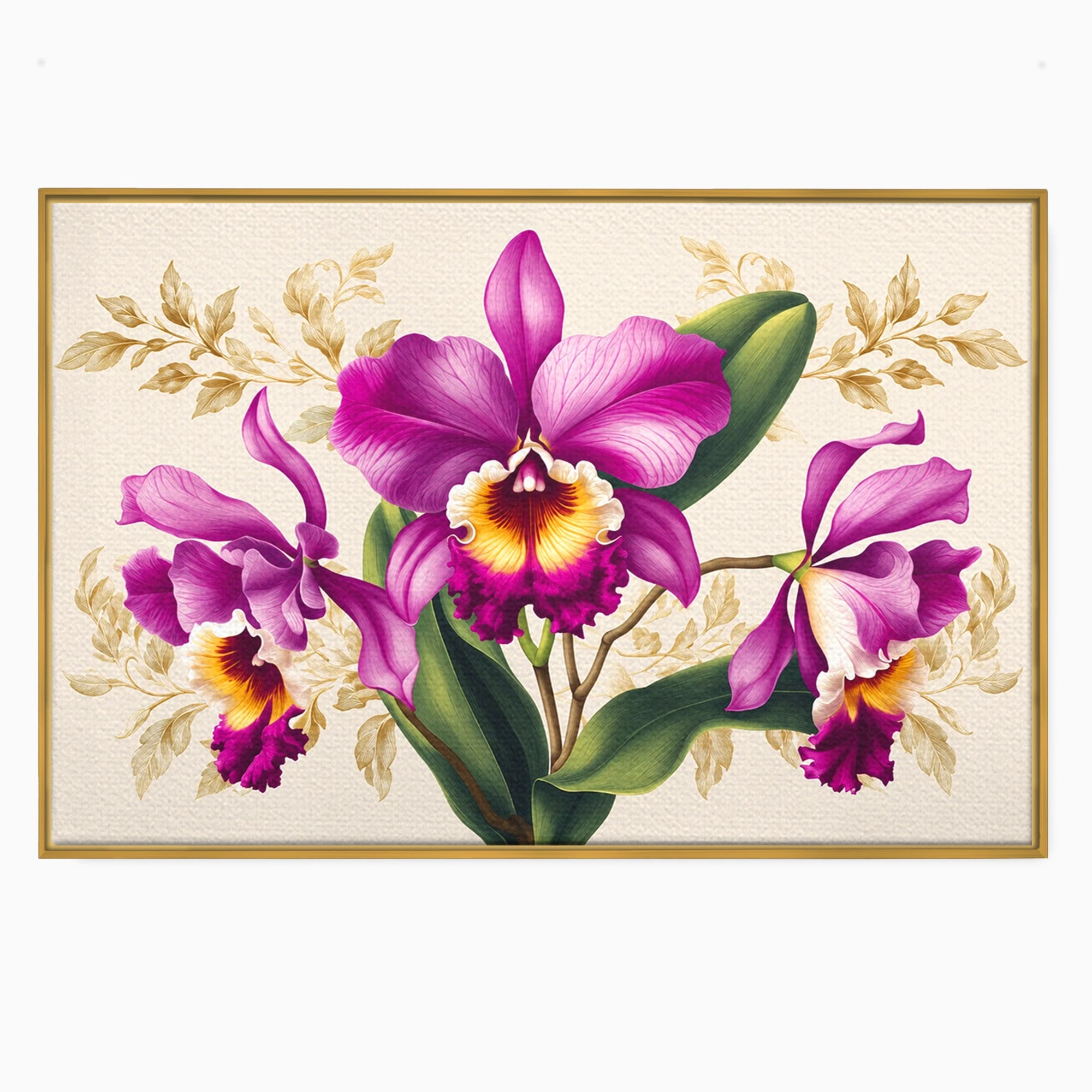 Tablou Canvas Premium LuxCanva® A1772, Orhidee Magnifice, Orhidee, Floral, Natura, Eleganta, Dormitor, Culori Vibrante