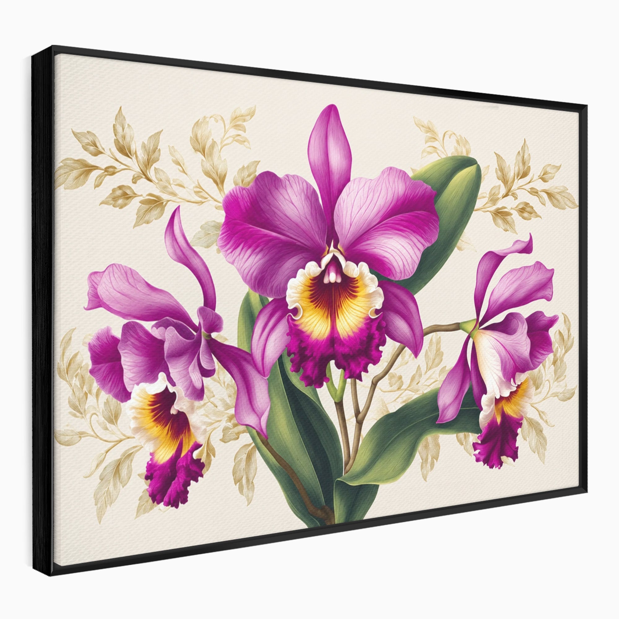 Tablou Canvas Premium LuxCanva® A1772, Orhidee Magnifice, Orhidee, Floral, Natura, Eleganta, Dormitor, Culori Vibrante