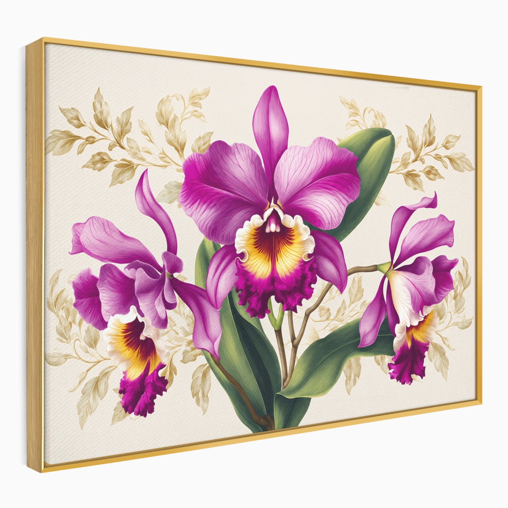 Tablou Canvas Premium LuxCanva® A1772, Orhidee Magnifice, Orhidee, Floral, Natura, Eleganta, Dormitor, Culori Vibrante