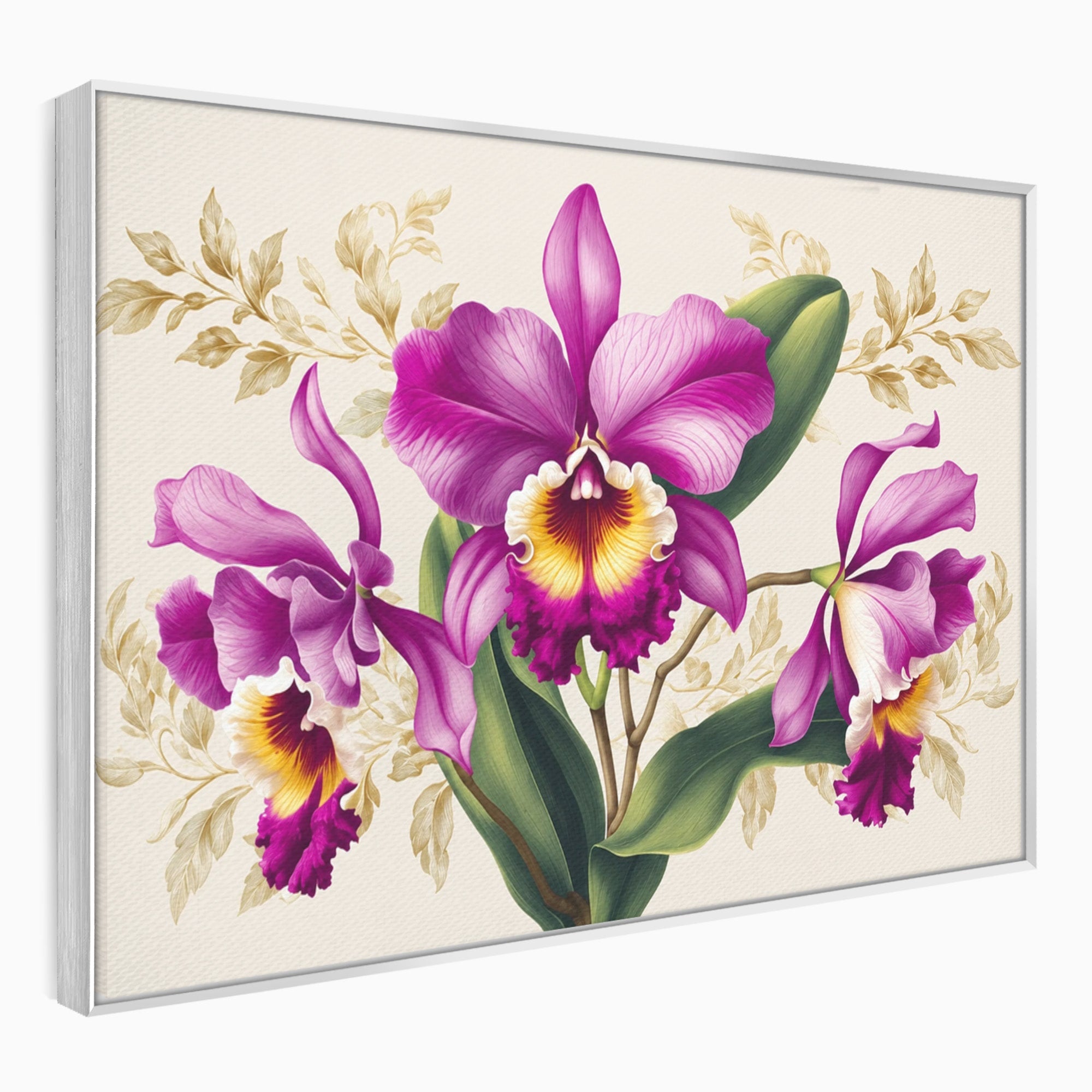 Tablou Canvas Premium LuxCanva® A1772, Orhidee Magnifice, Orhidee, Floral, Natura, Eleganta, Dormitor, Culori Vibrante