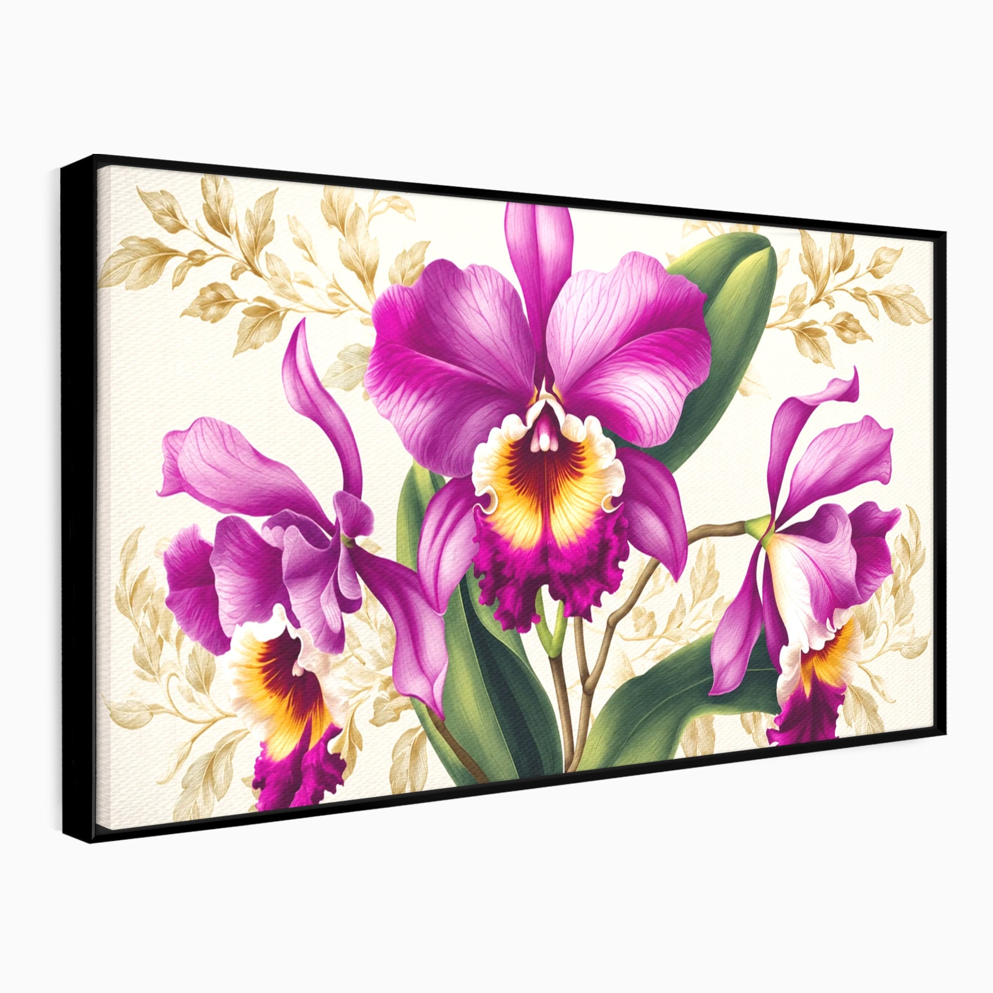 Tablou Canvas Premium LuxCanva® A1772, Orhidee Magnifice, Orhidee, Floral, Natura, Eleganta, Dormitor, Culori Vibrante