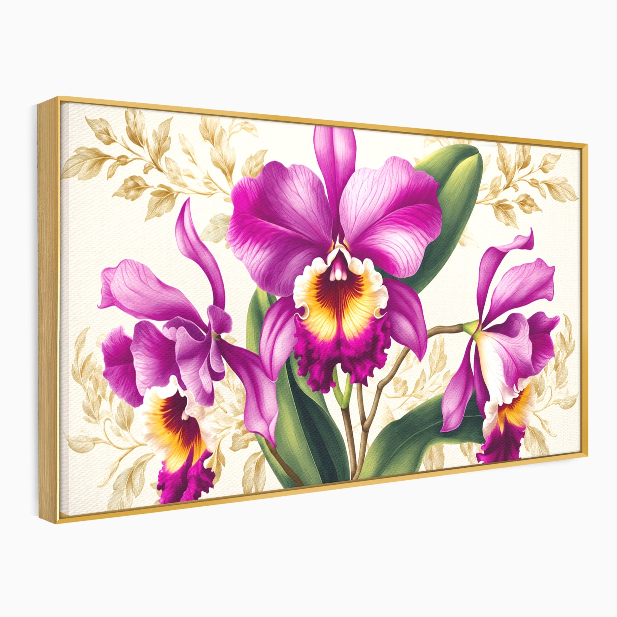 Tablou Canvas Premium LuxCanva® A1772, Orhidee Magnifice, Orhidee, Floral, Natura, Eleganta, Dormitor, Culori Vibrante